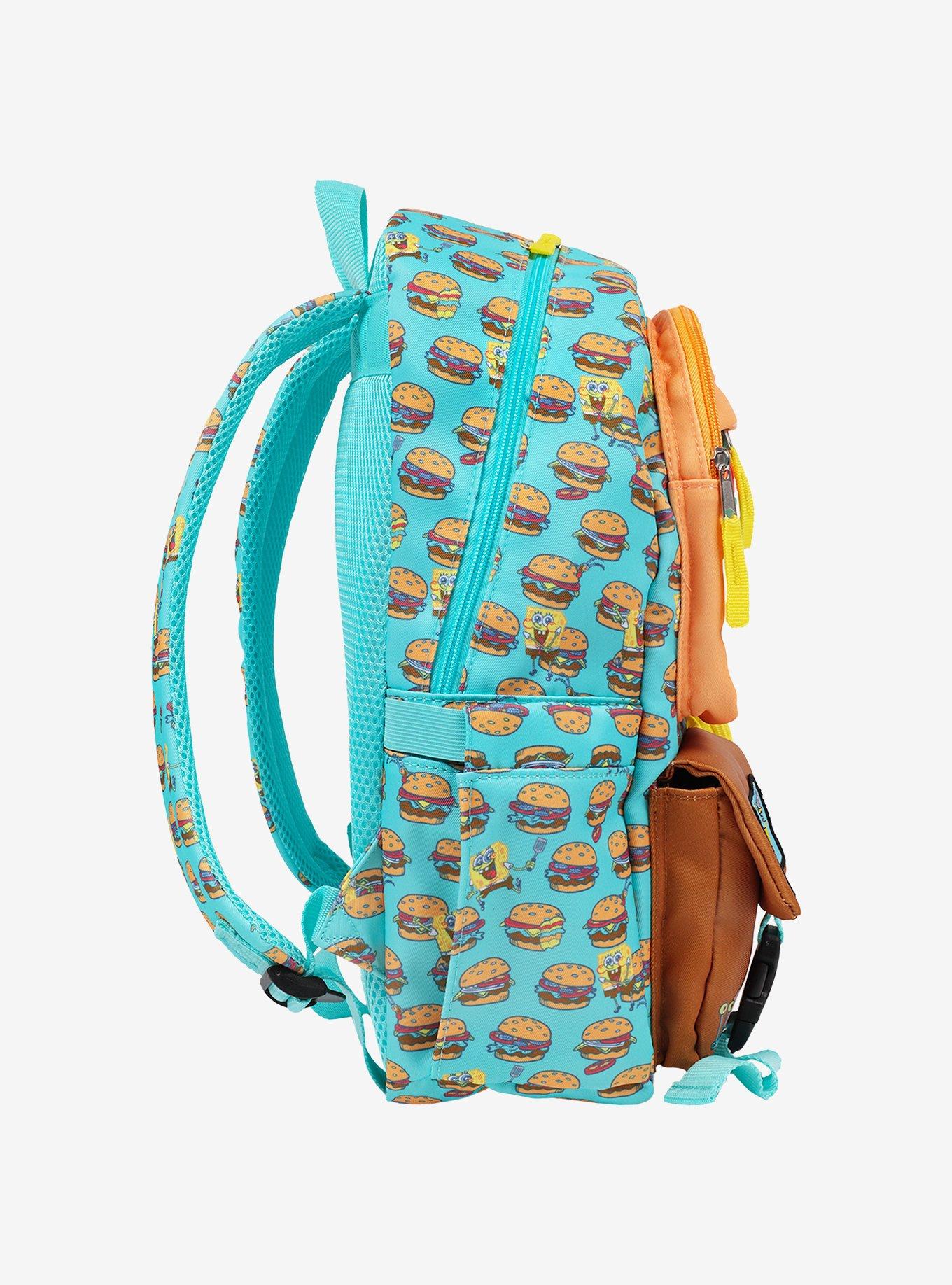 SpongeBob SquarePants Krabby Patty Peekaboo Backpack with Character Pockets, , alternate - view 4
