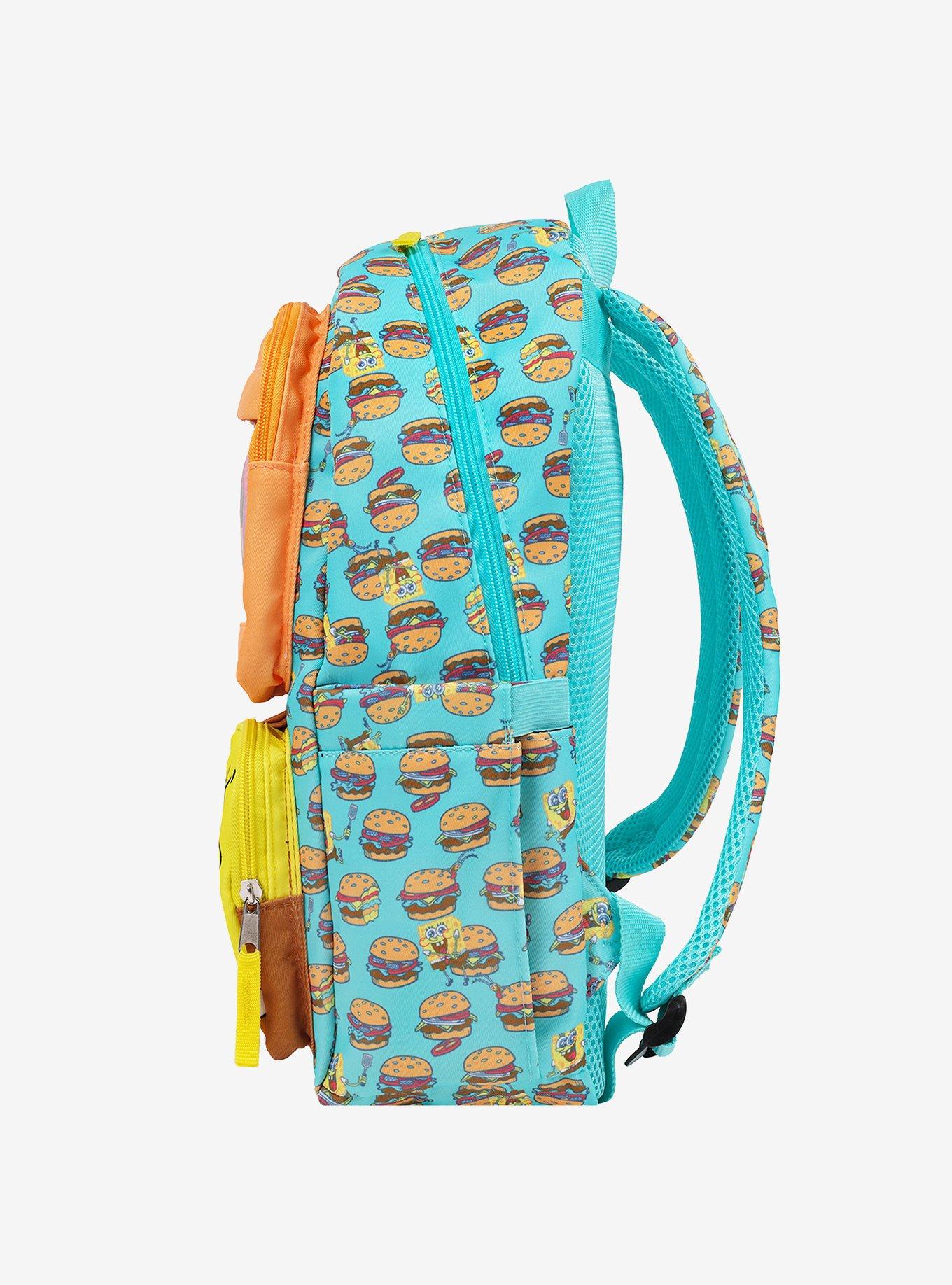 SpongeBob SquarePants Krabby Patty Peekaboo Backpack with Character Pockets, , alternate - view 5