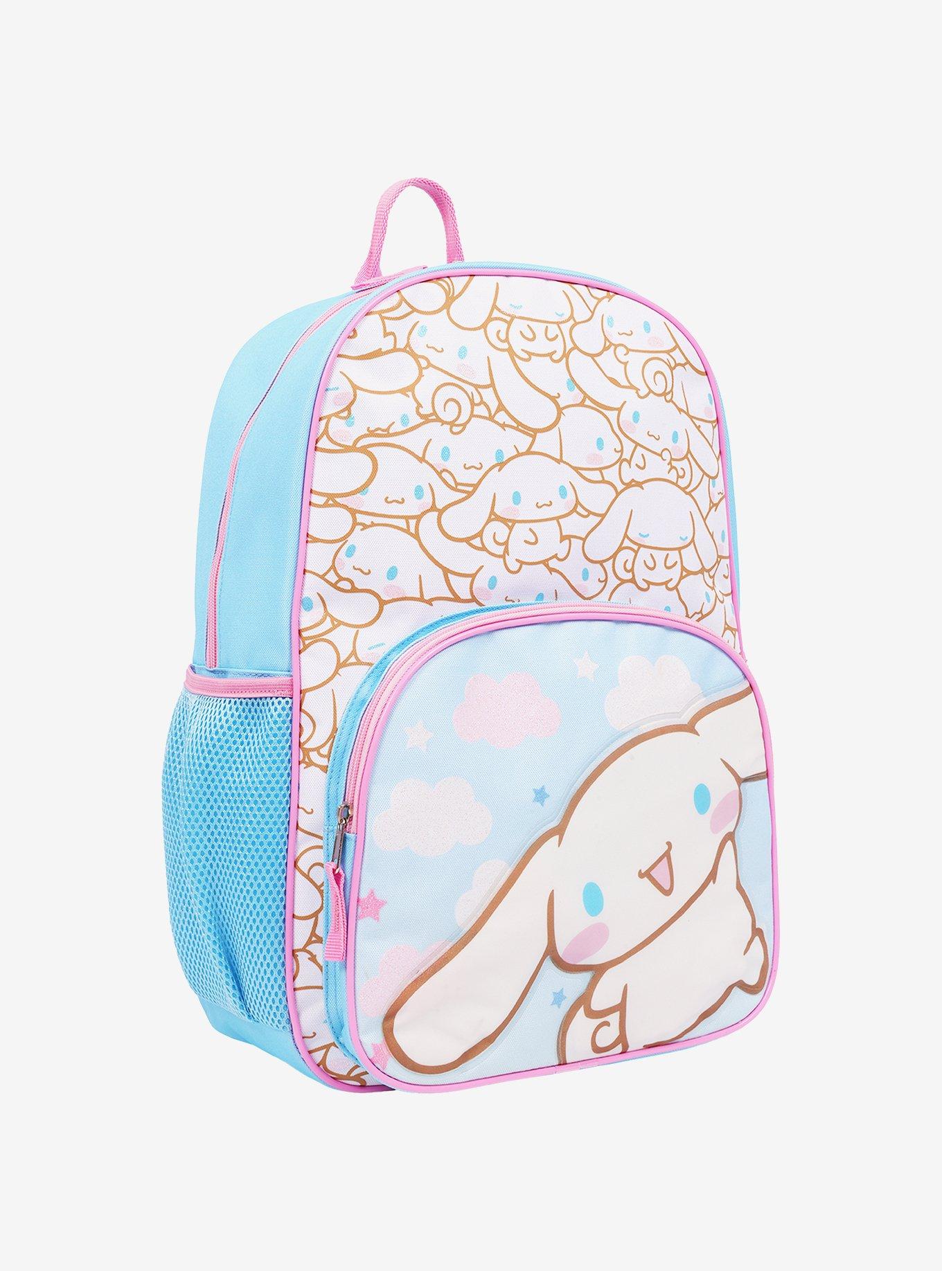 Sanrio Cinnamoroll Full-Size Bowler All-Over Print Backpack with Mesh Airflow Straps, , hi-res