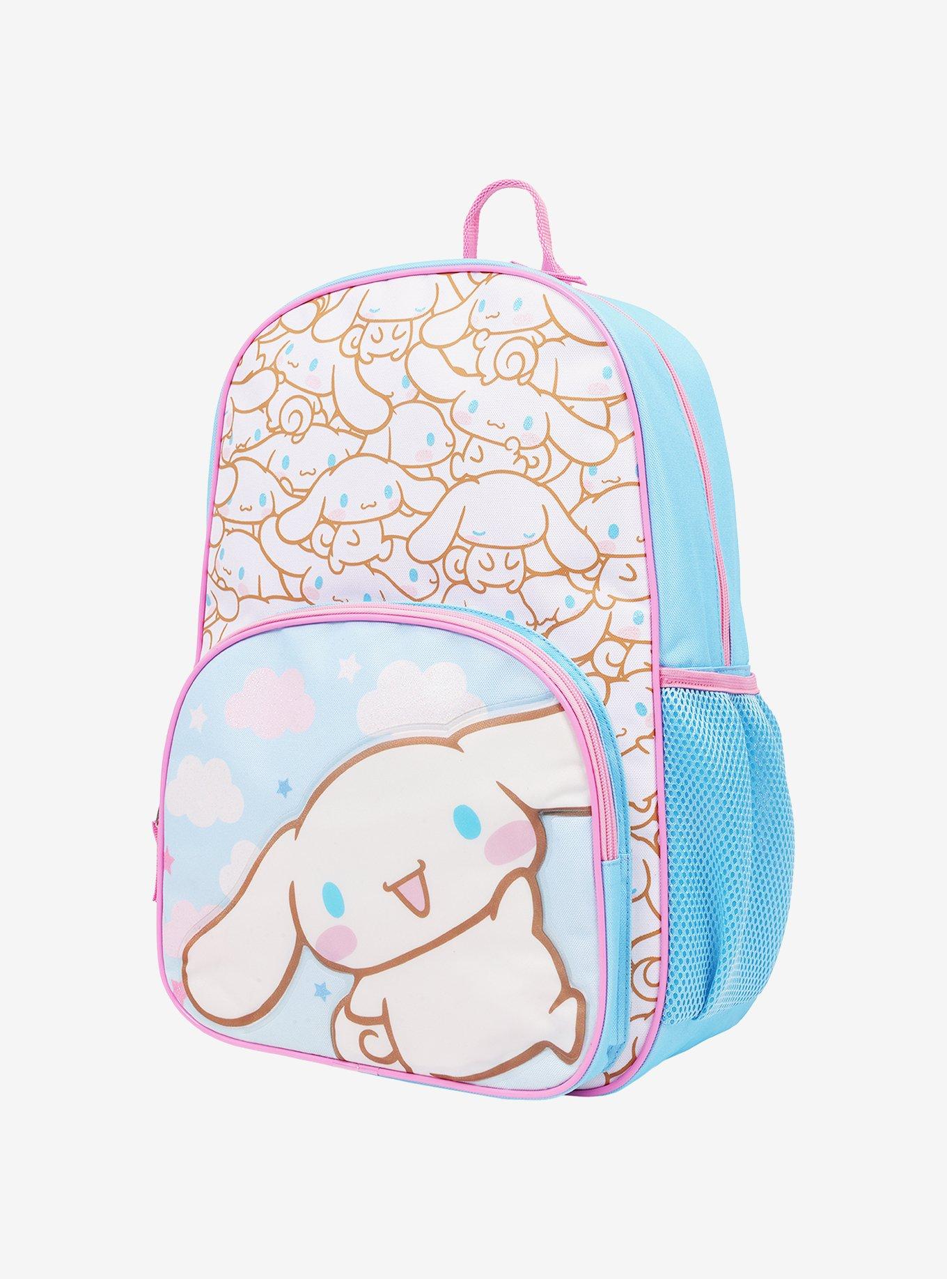 Sanrio Cinnamoroll Full-Size Bowler All-Over Print Backpack with Mesh Airflow Straps, , alternate - view 3