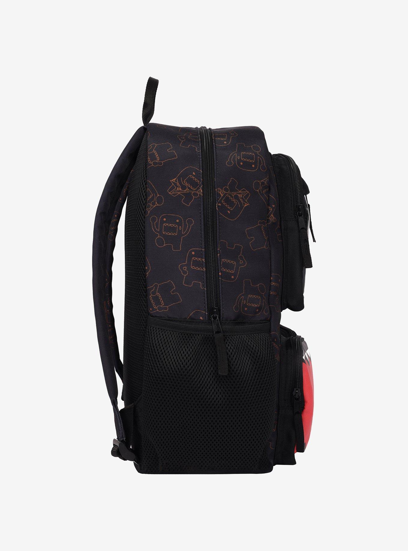 Domo Character Backpack with Clear Window Pocket & Plush Clip Keychain, , alternate - view 5