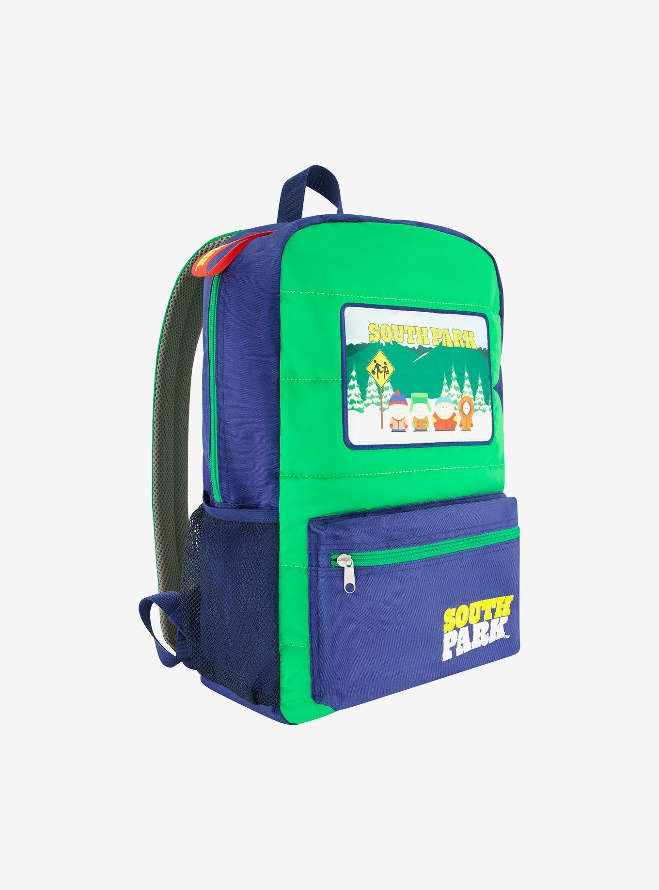 South Park Quilted Backpack with Patches, , alternate - view 3