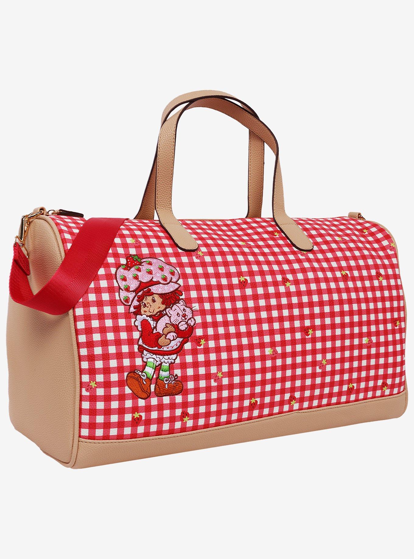 Strawberry Shortcake Gingham Weekender Duffle Bag, , hi-res