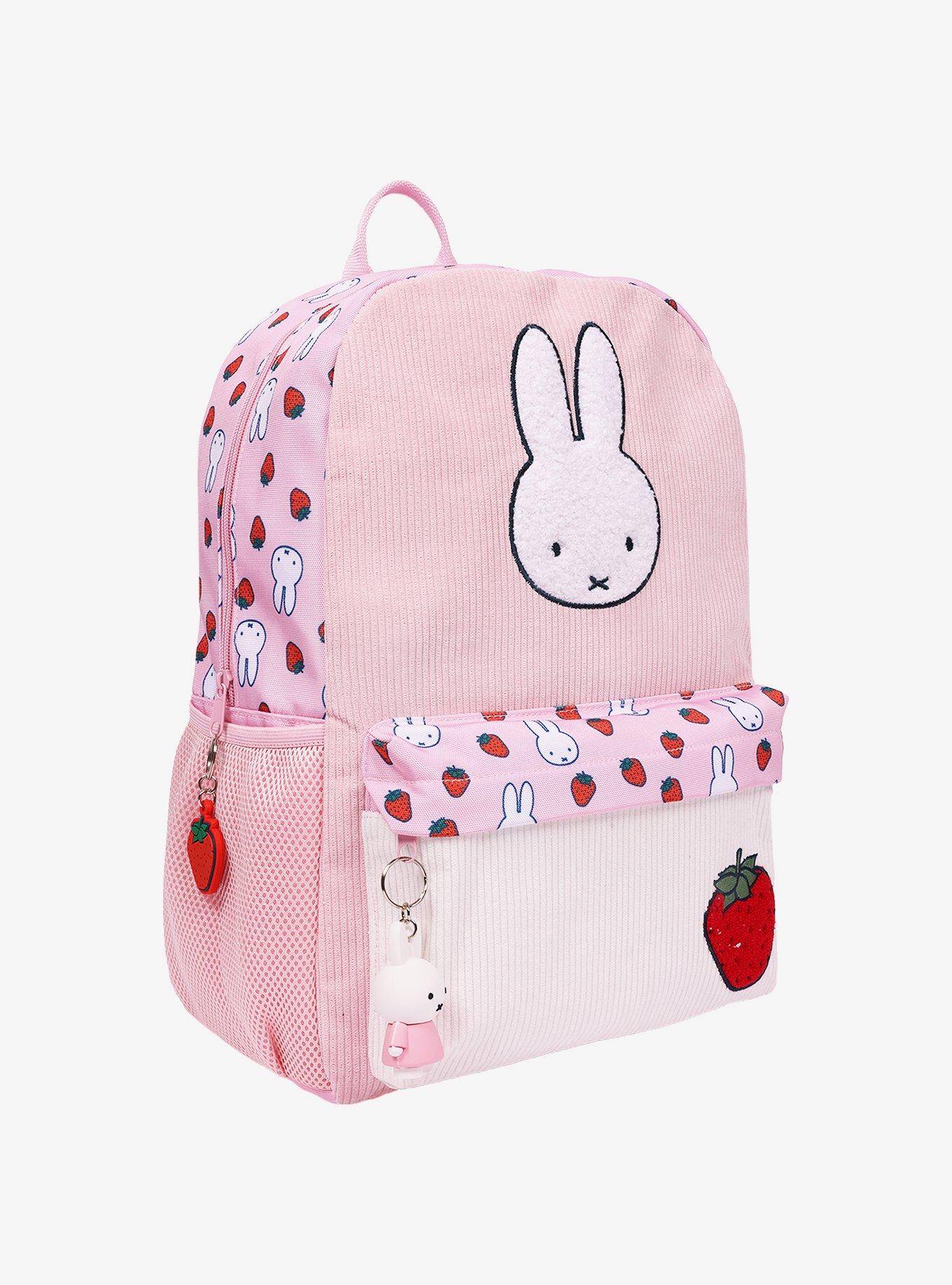 Miffy Strawberry Backpack with Charm, , hi-res