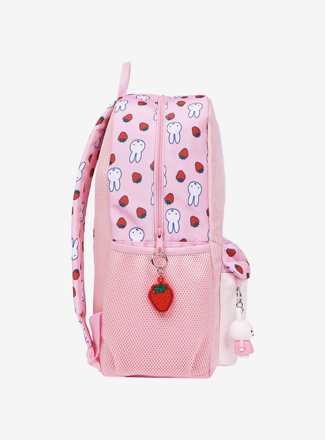 Miffy Strawberry Backpack with Charm, , alternate - view 5