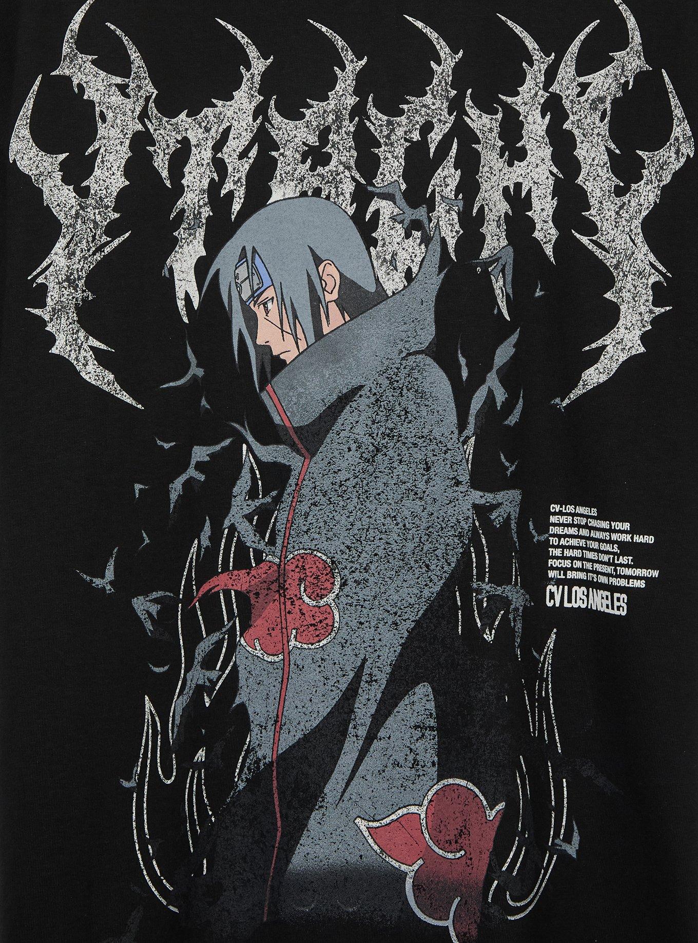 CVLA x Naruto Shippuden Itachi Uchiha T-Shirt - BoxLunch Exclusive, BLACK, alternate - view 4