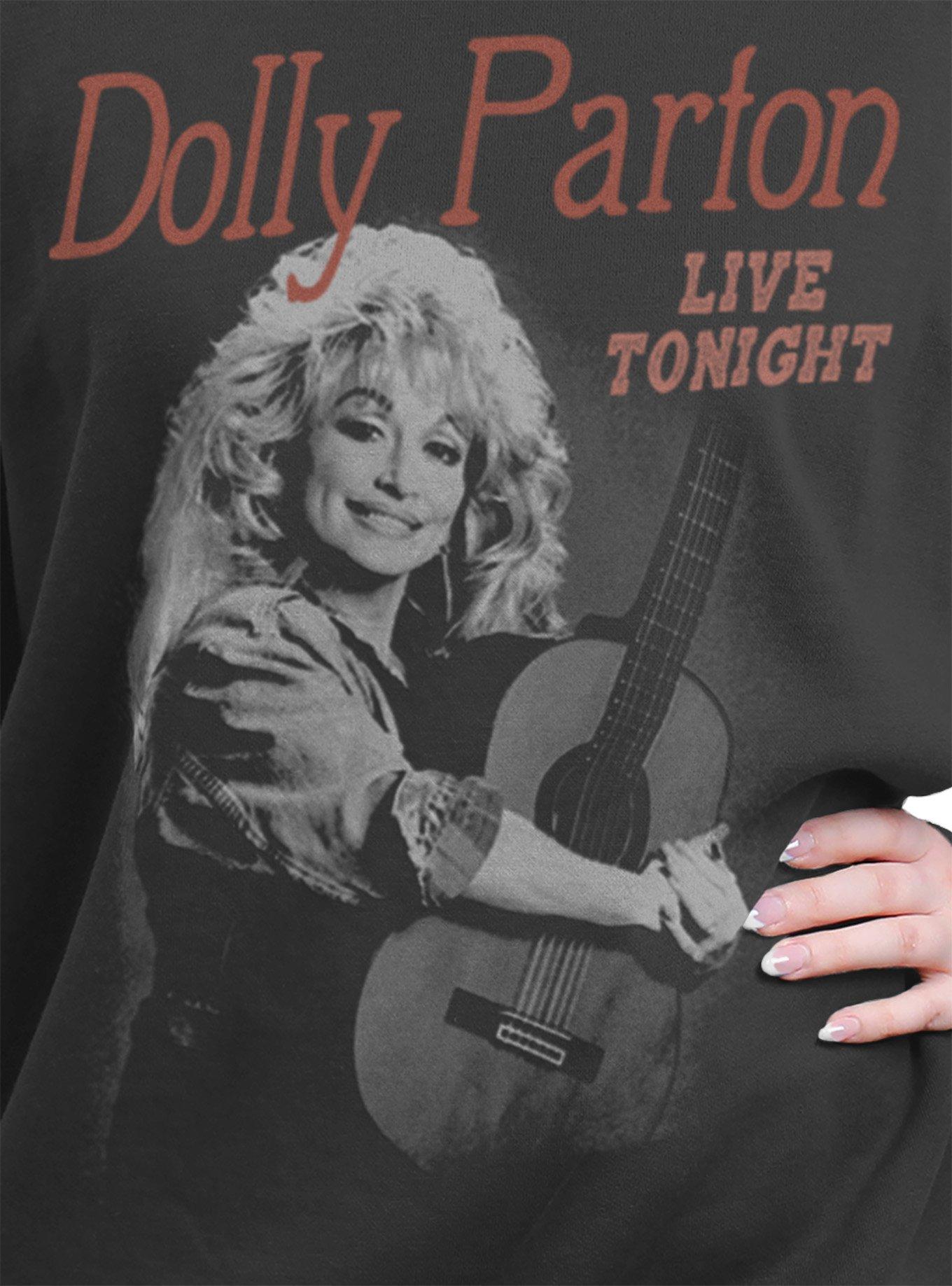 Dolly Parton Live Tonight Girls Oversized Sweatshirt, , hi-res