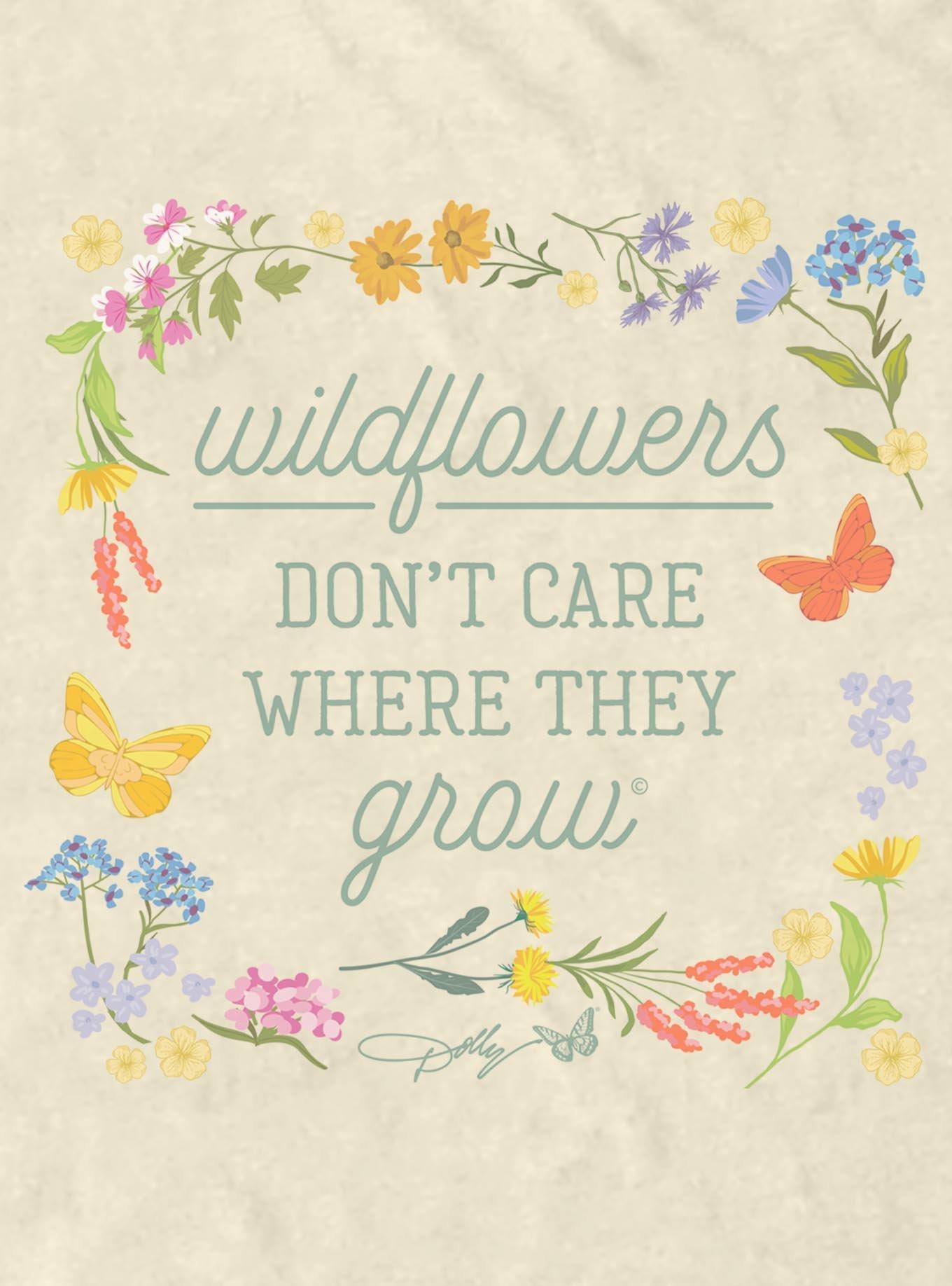 Dolly Parton Wildflowers Don't Care T-Shirt, , hi-res