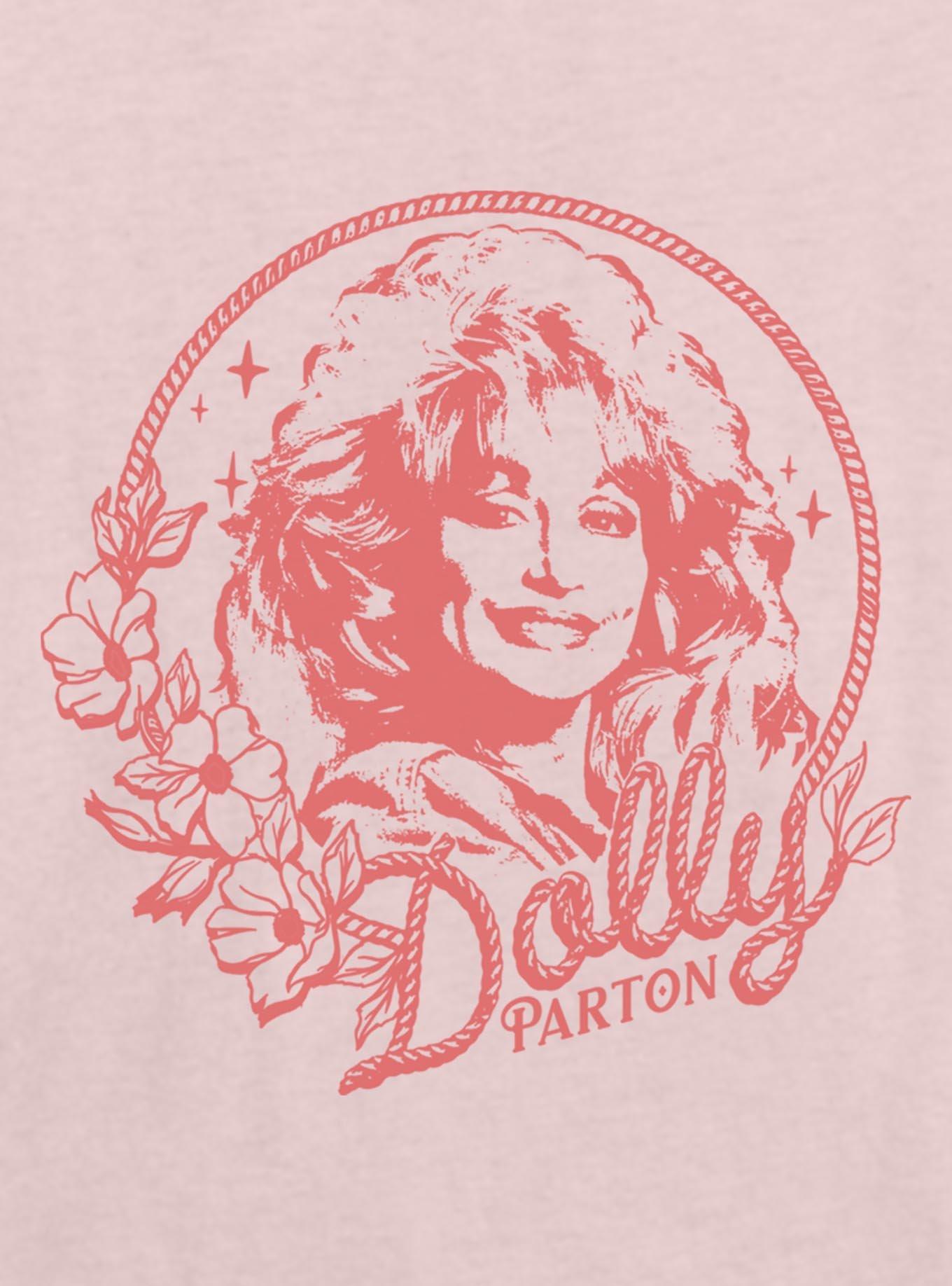 Dolly Parton Rope Circle Portrait Girls Skimmer T-Shirt, , hi-res