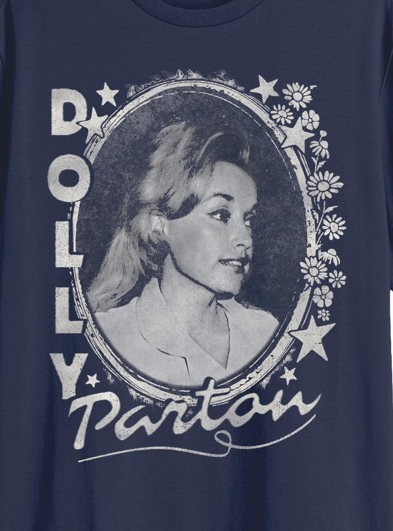 Dolly Parton Stars And Flowers T-Shirt, , hi-res
