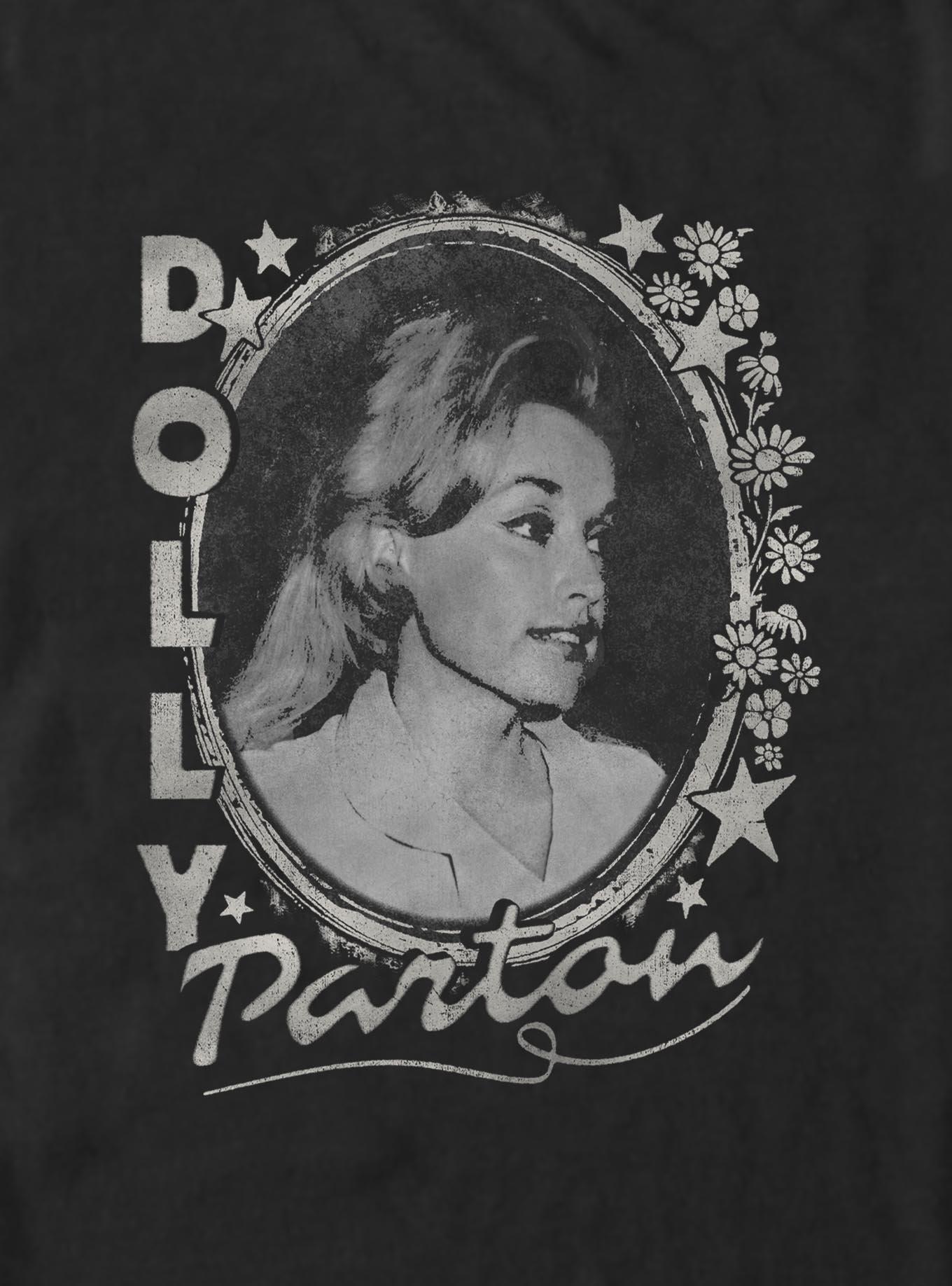 Dolly Parton Stars And Flowers T-Shirt, , hi-res