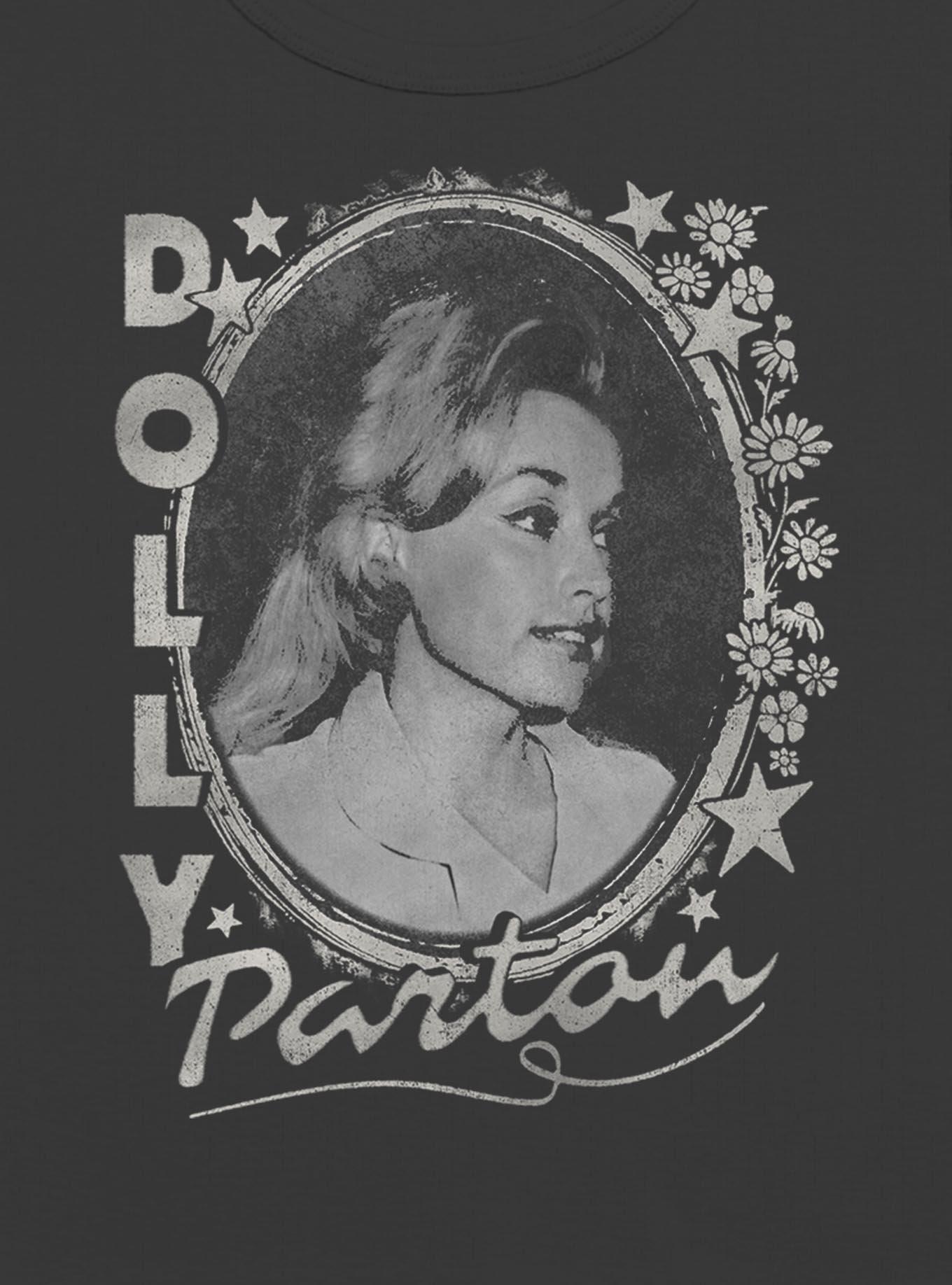 Dolly Parton Stars And Flowers Girls Baby T-Shirt, , hi-res