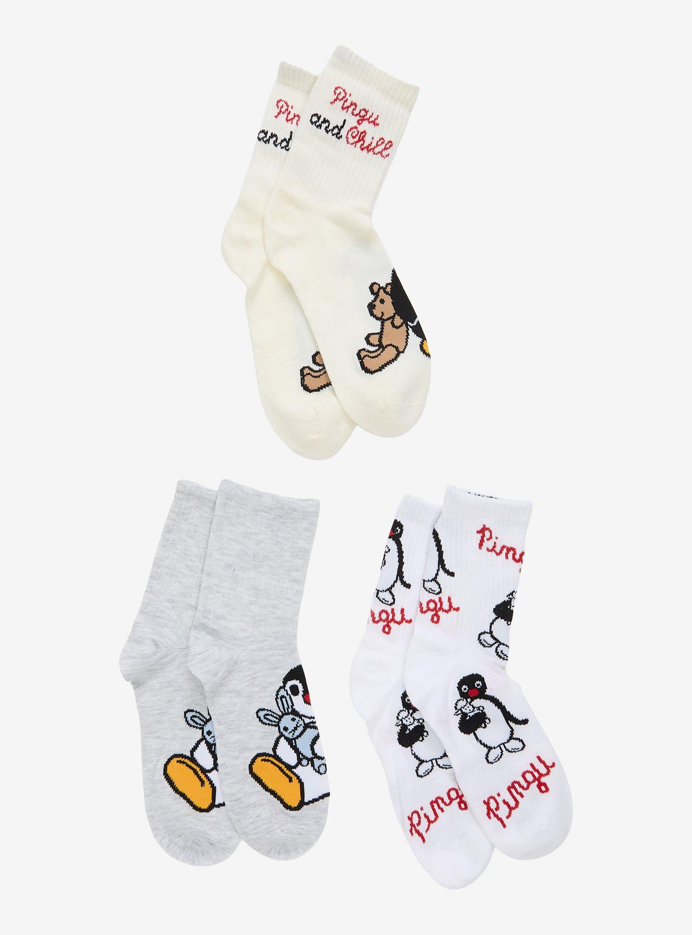 Pingu Crew Socks 3 Pair, , alternate - view 2