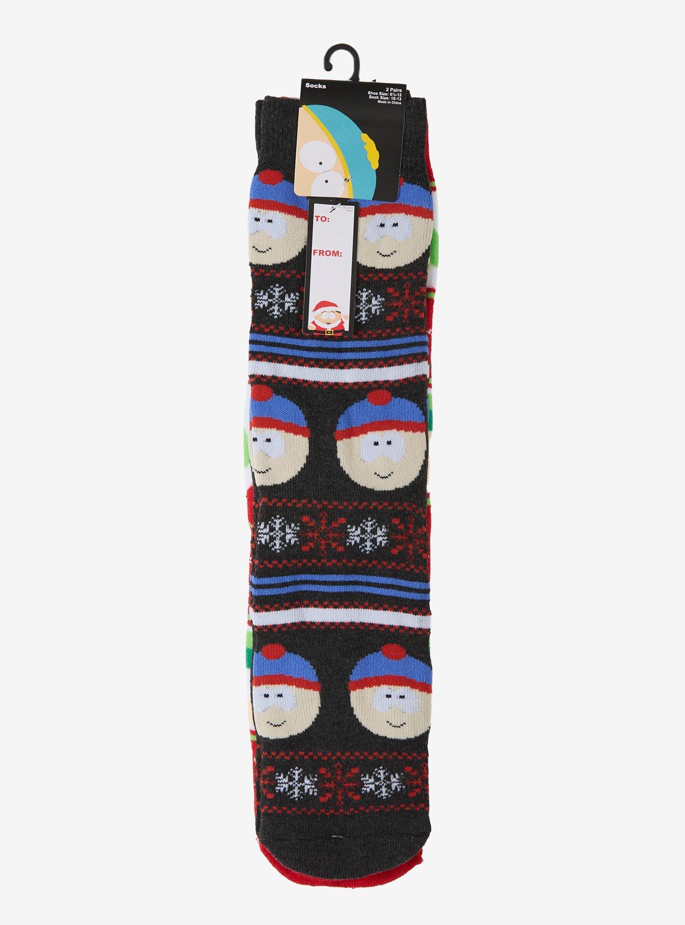South Park Stan & Kyle Holiday Crew Socks 2 Pair, , alternate - view 2