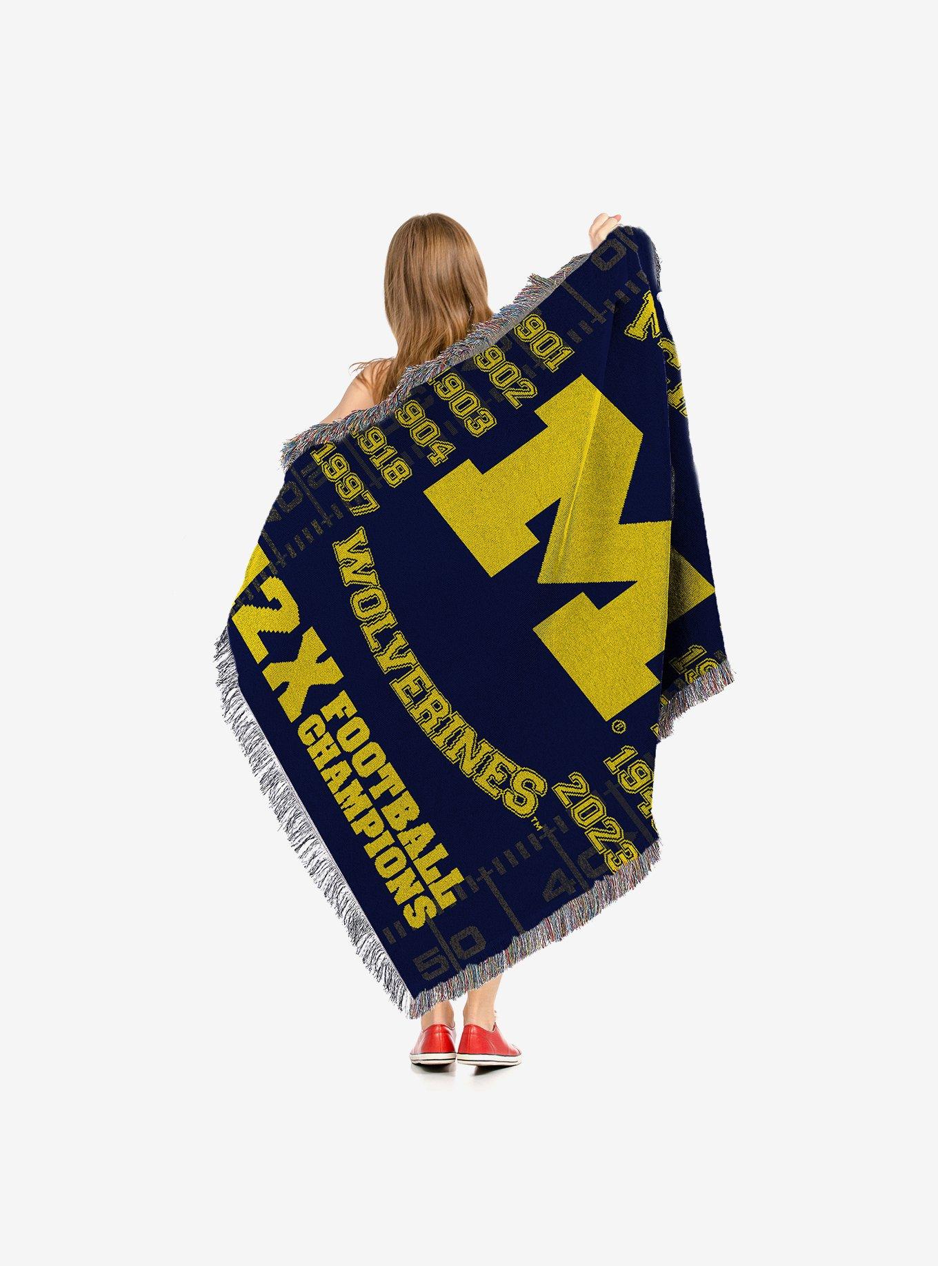 NCAA Michigan Commemorative Series Tapestry Throw