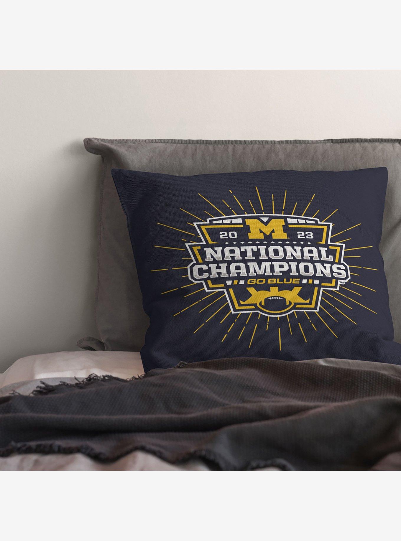 NCAA 2023 FBC Intimidate Michigan Throw Pillow, , alternate - view 4
