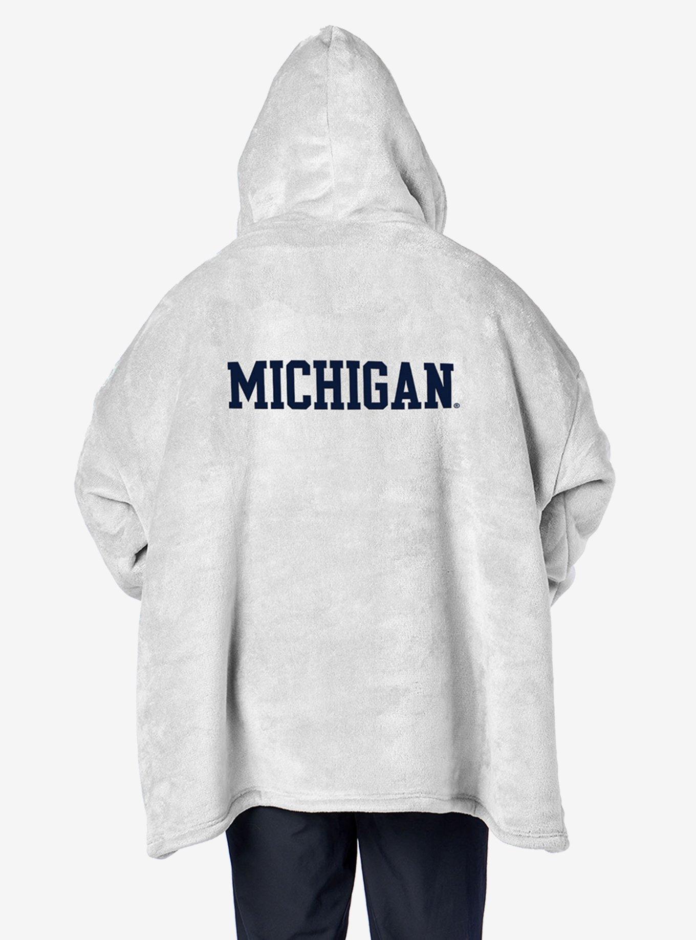 NCAA Michigan Wolverines Heather Grey Hoodler Pullover Hoodie, , hi-res