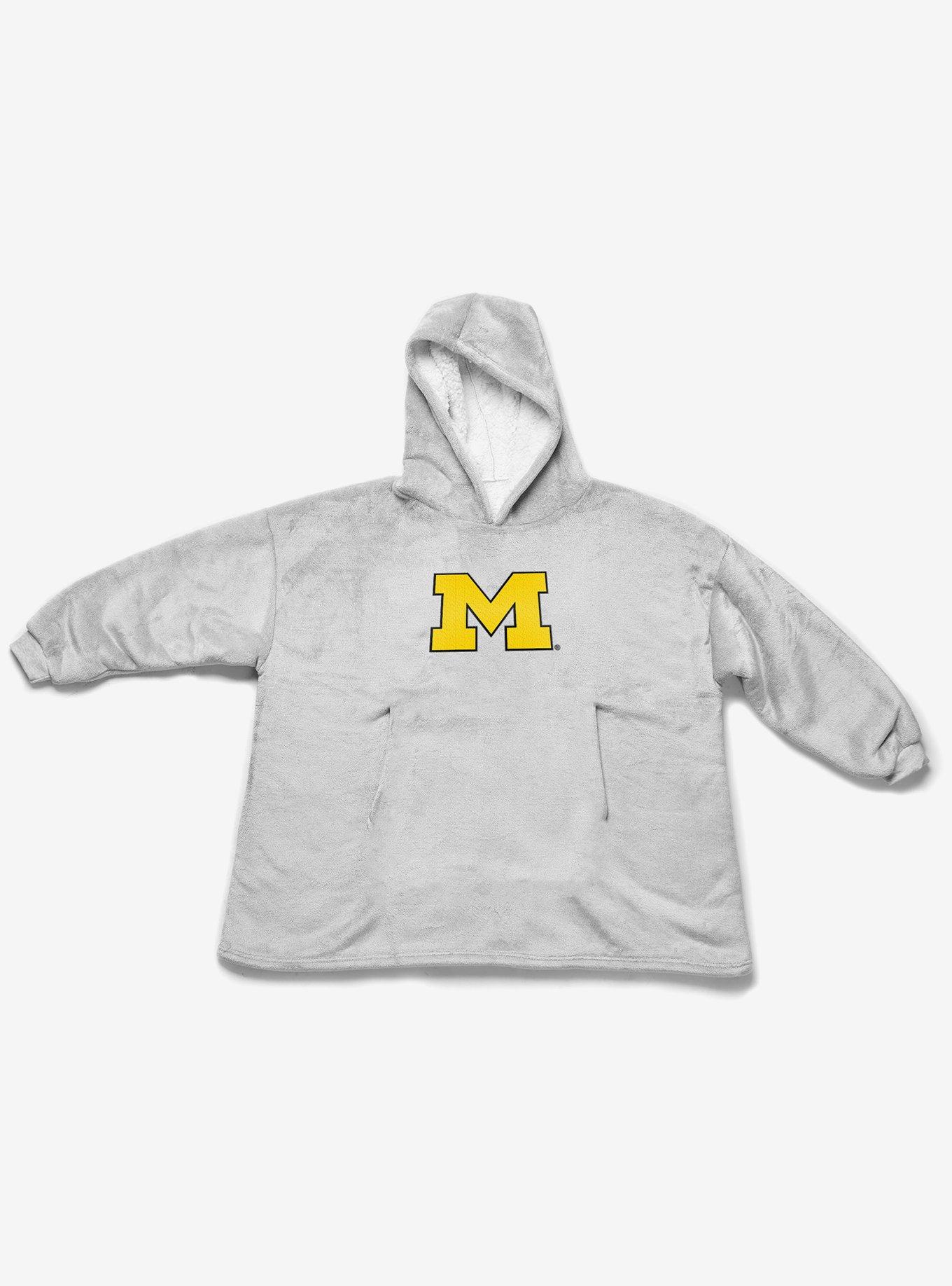 NCAA Michigan Wolverines Heather Grey Hoodler Pullover Hoodie, , alternate - view 4