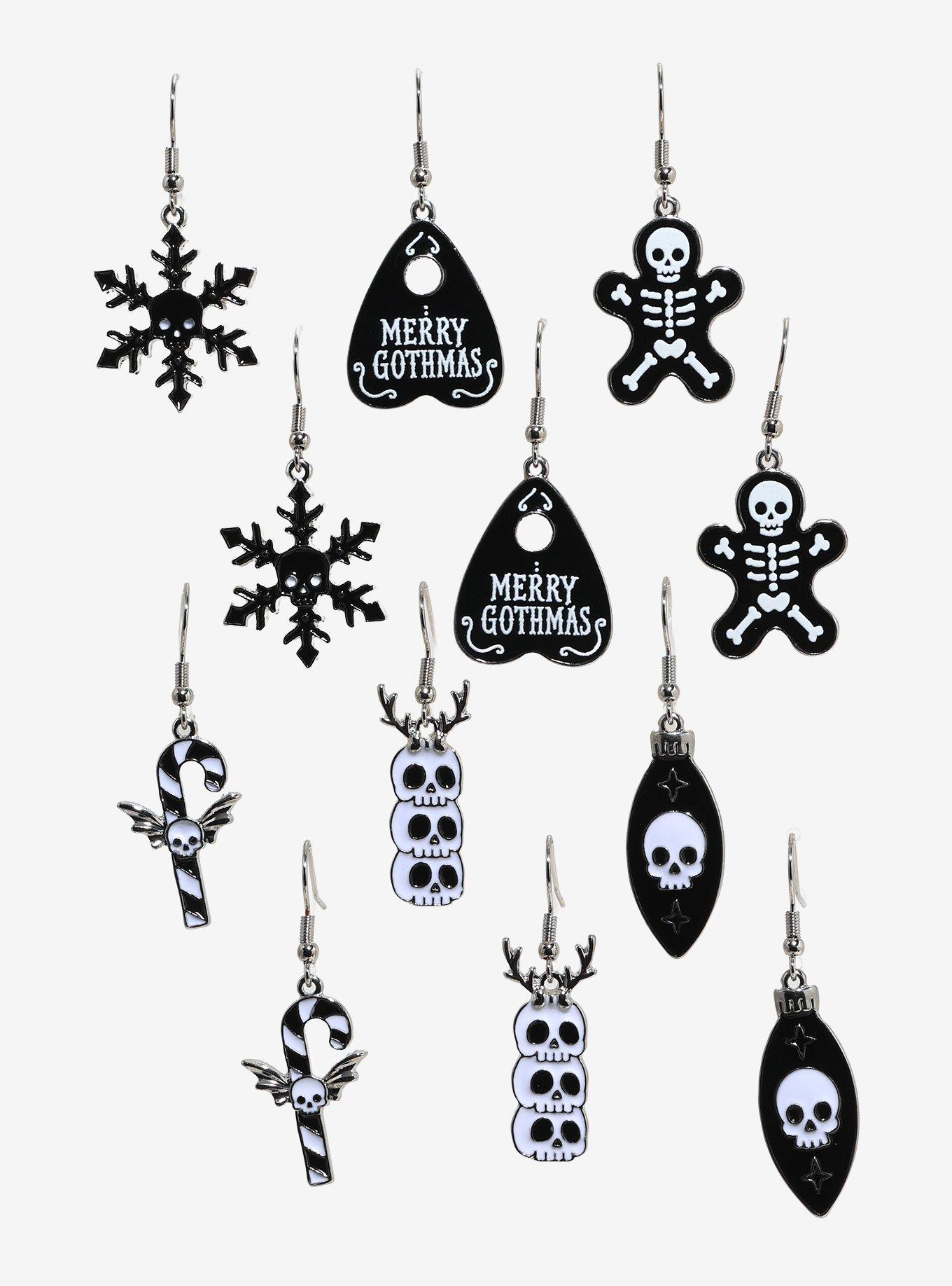 Merry Gothmas Icons Earring Set, , alternate - view 2
