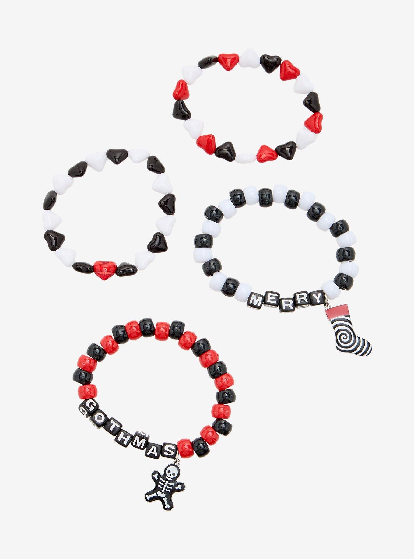 Merry Gothmas Bead Bracelet Set, , alternate - view 2