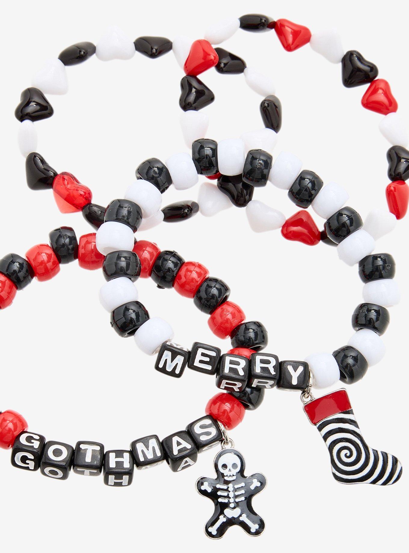 Merry Gothmas Bead Bracelet Set, , alternate - view 3