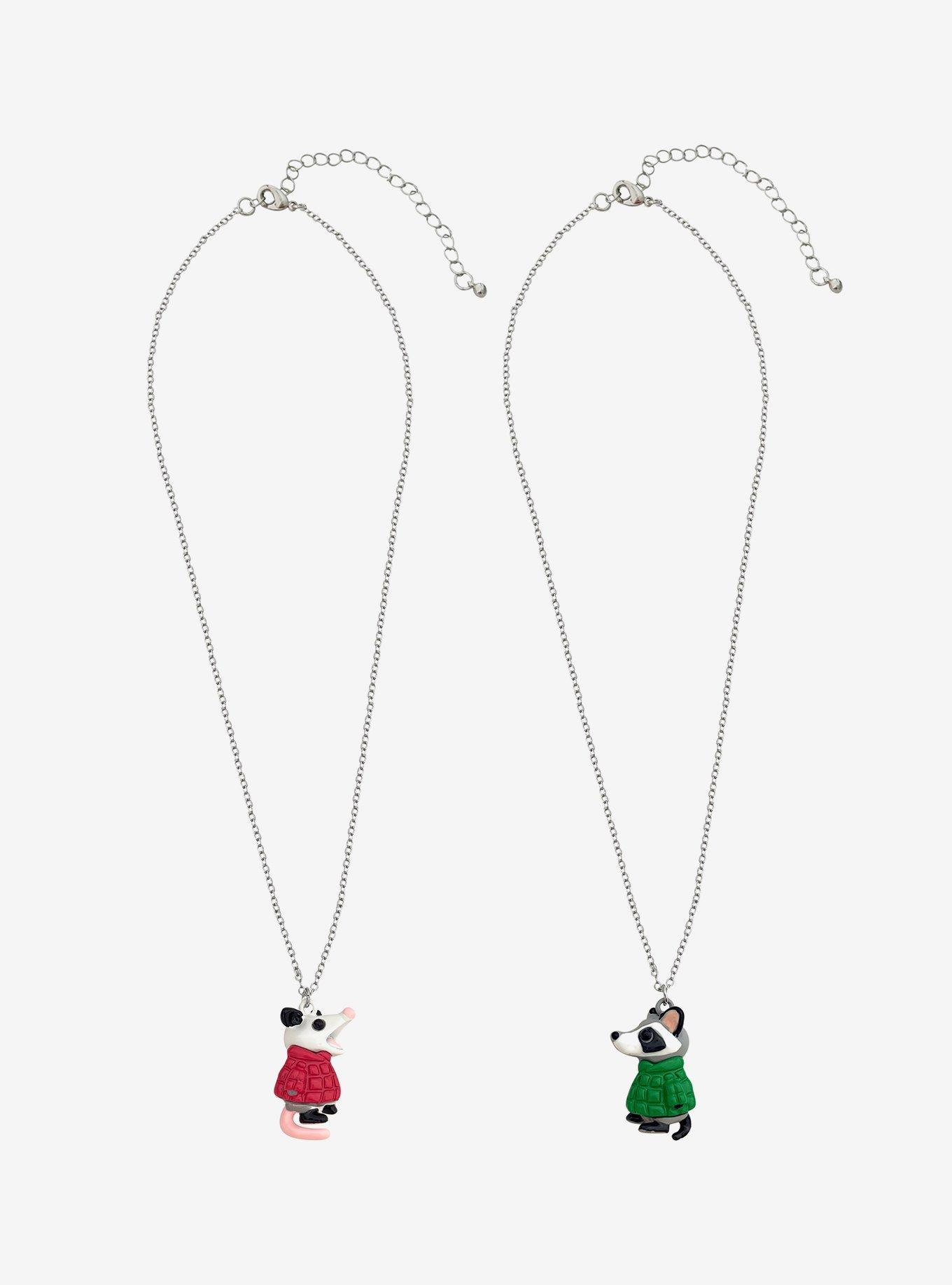 Critter Puffer Jacket Best Friend Necklace Set, , alternate - view 2