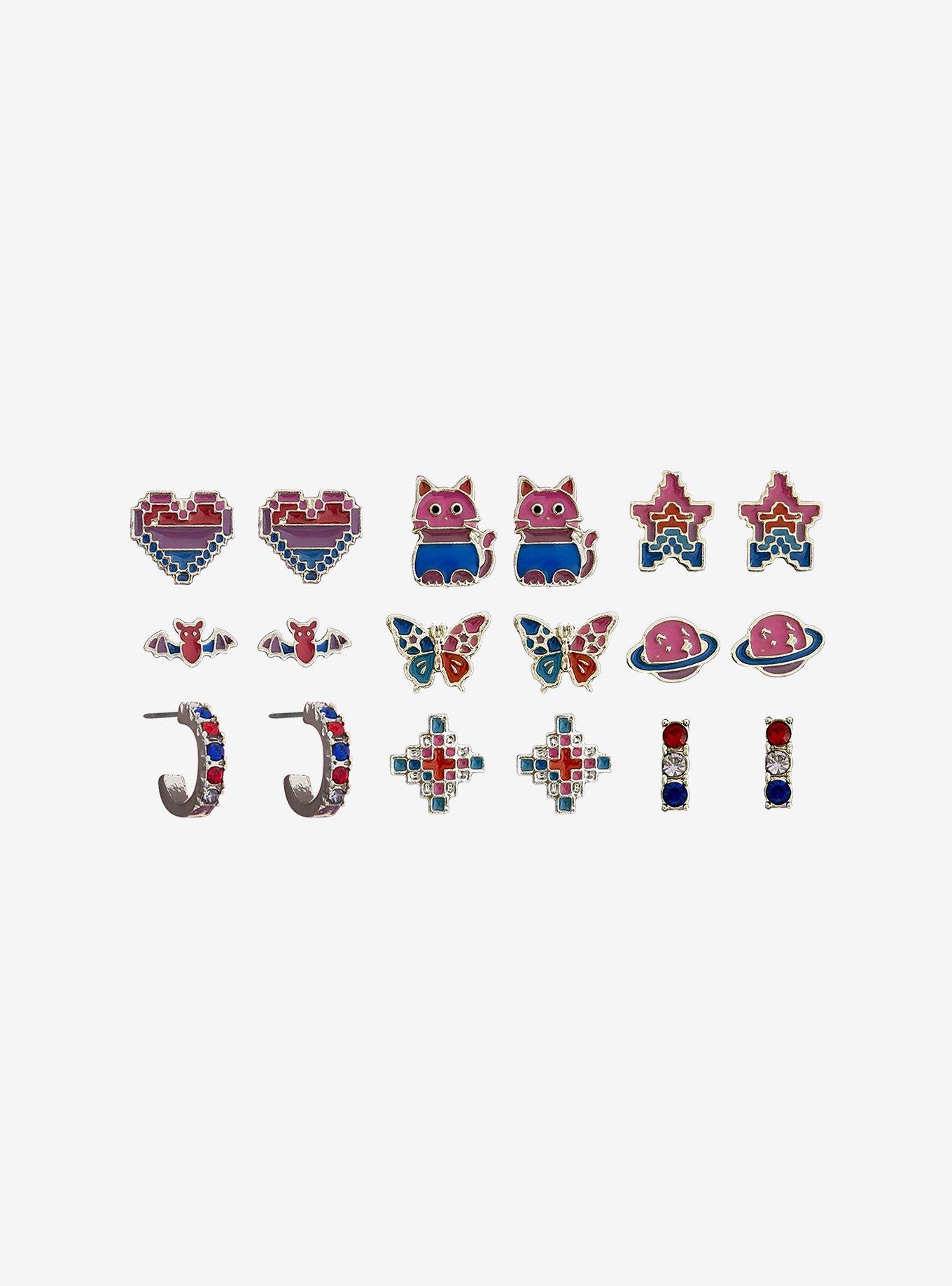 Bisexual Pride Earring Set, , alternate - view 2