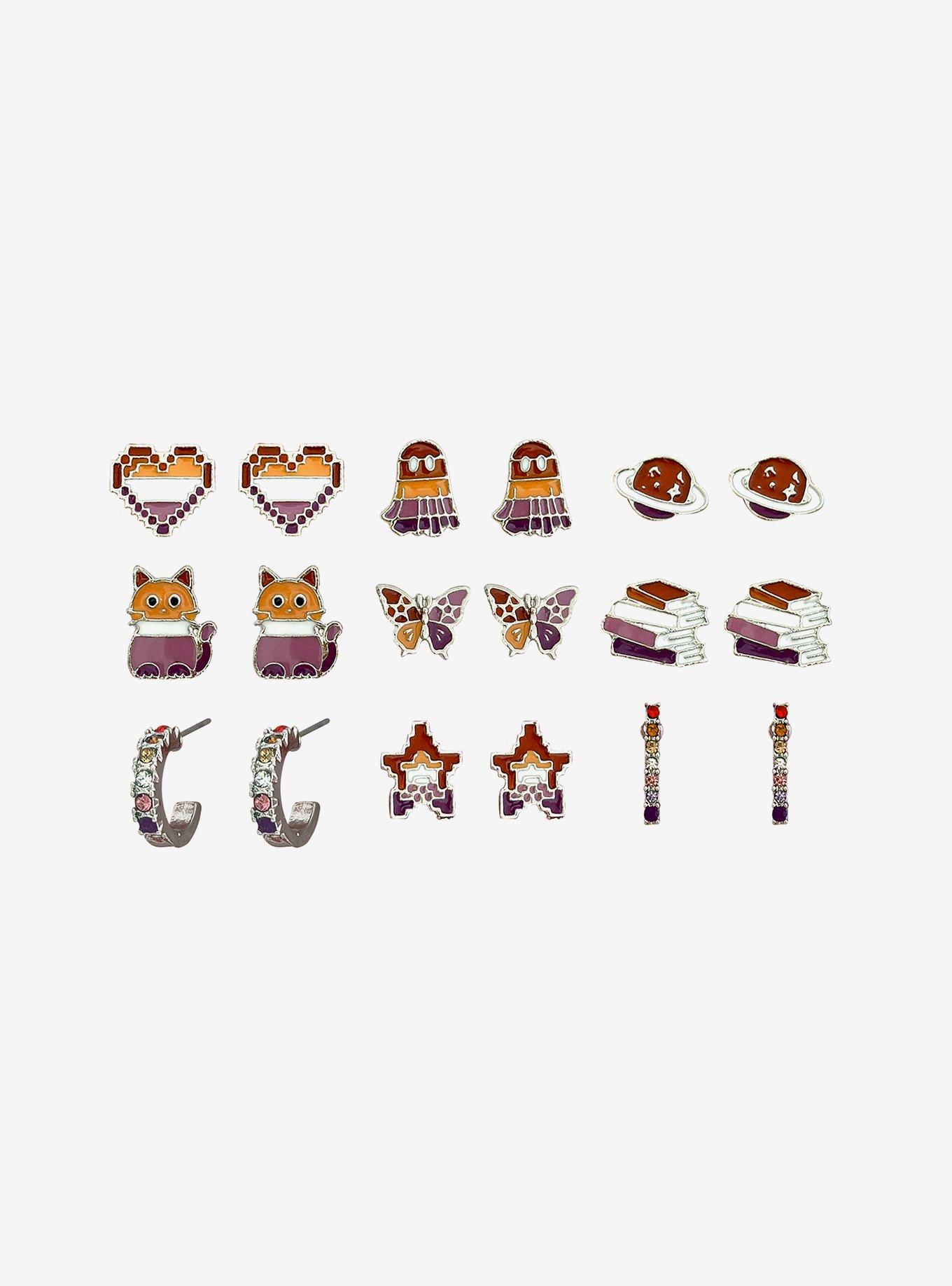 Lesbian Pride Earring Set, , alternate - view 2