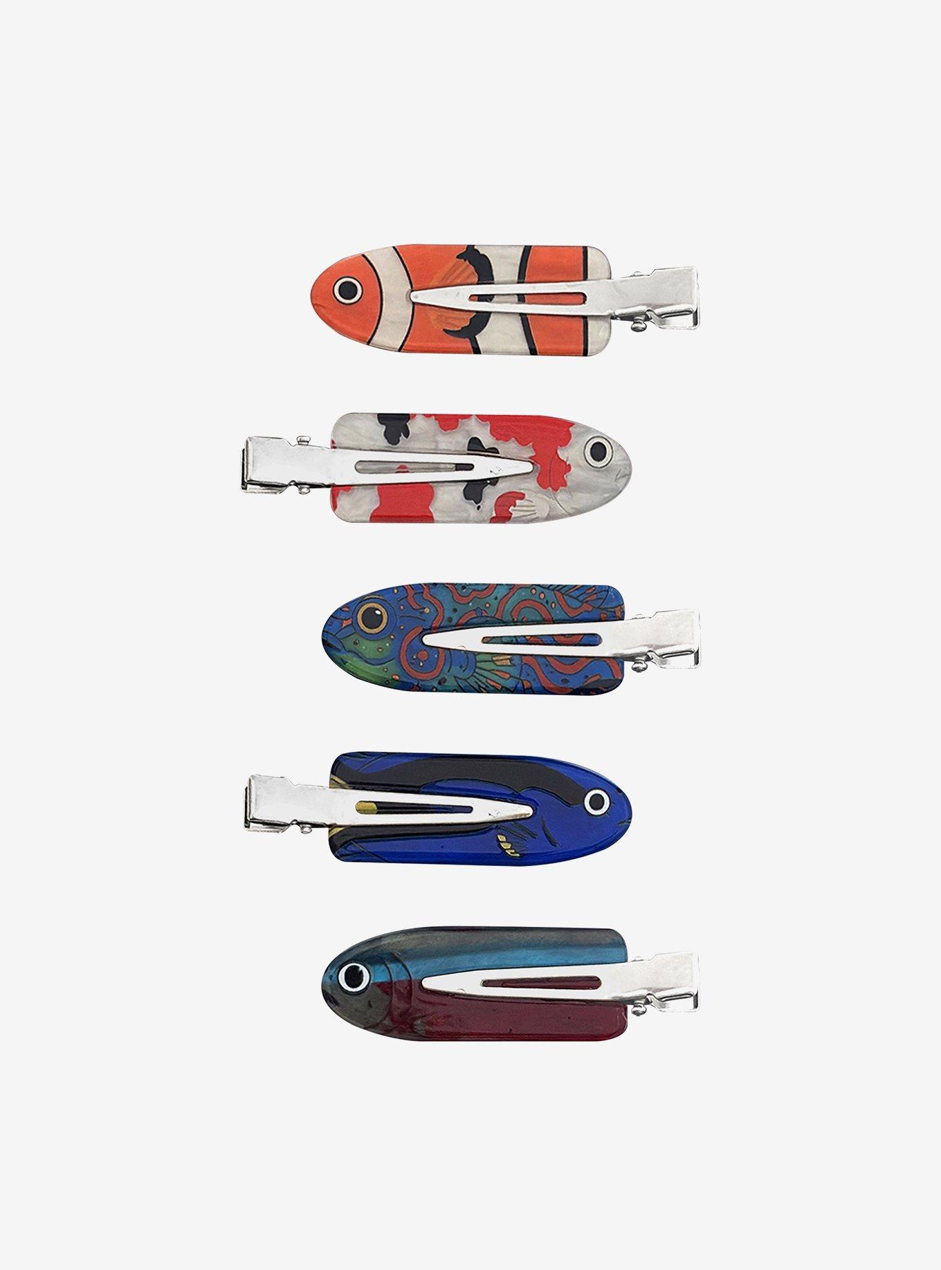 Fish Facts Hair Clip Set, , alternate - view 2
