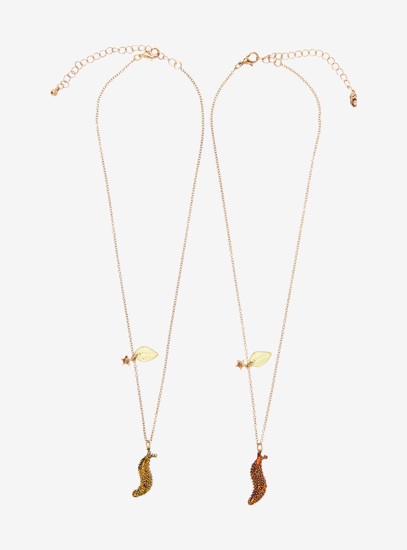 Thorn & Fable Slug Best Friend Necklace Set, , alternate - view 2