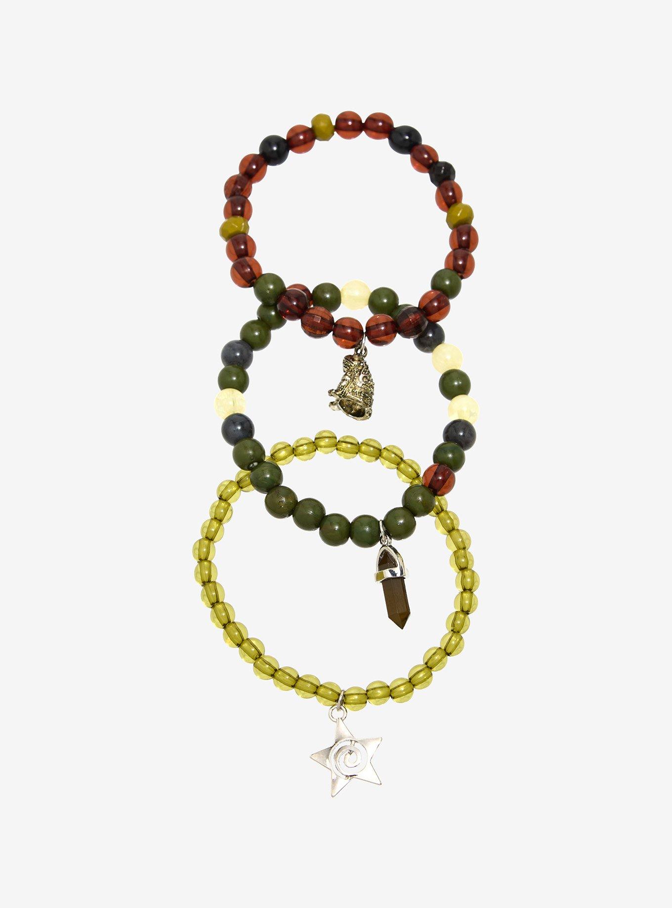 Thorn & Fable Frog Crystal Bead Bracelet Set, , alternate - view 2