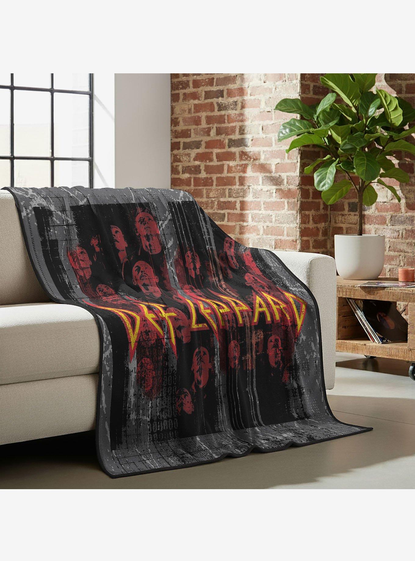 Def Leppard Def Red Cloud Touch Throw Blanket, , alternate - view 3