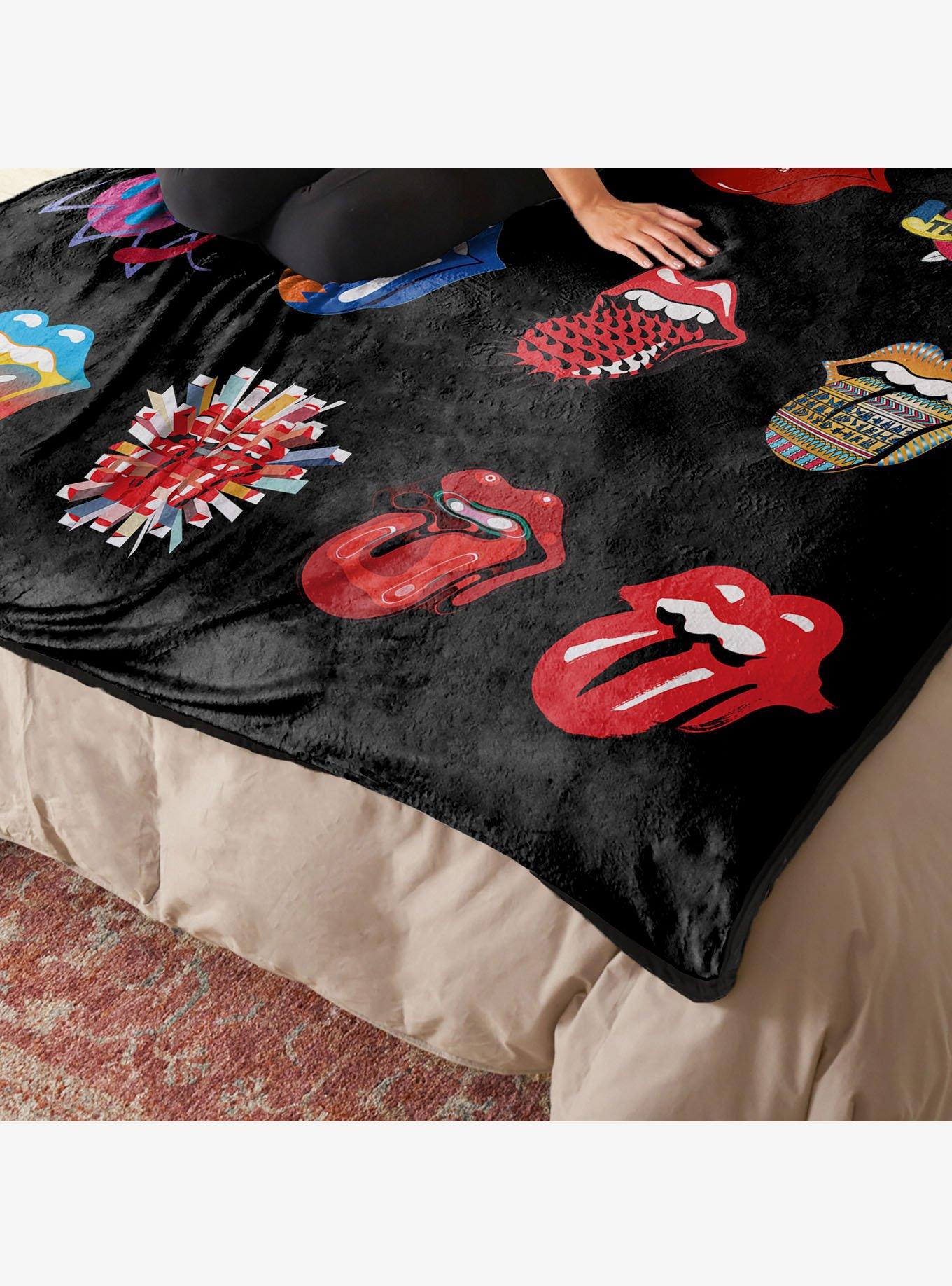 The Rolling Stones Tongue History Cloud Touch Throw Blanket, , hi-res