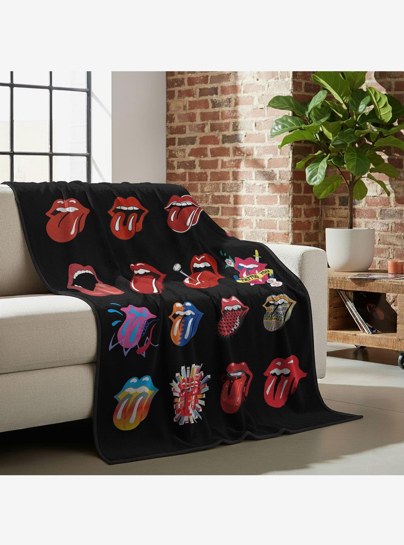 The Rolling Stones Tongue History Cloud Touch Throw Blanket, , alternate - view 3