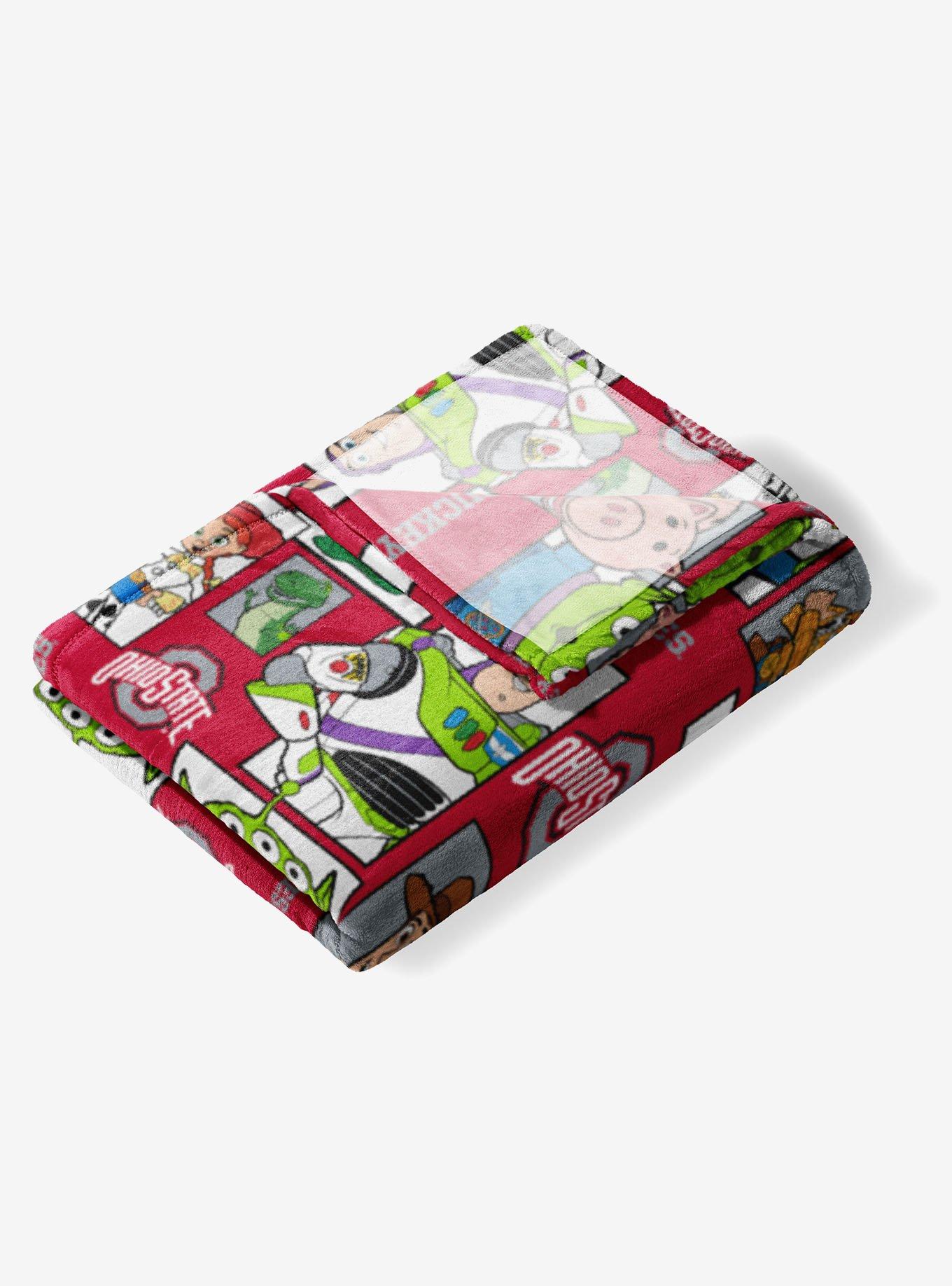 NCAA Ohio State Buckeyes Disney Toy Story Buzz Lightyear Cameo Hugger Pillow & Silk Touch Throw Blanket Set, , alternate - view 3
