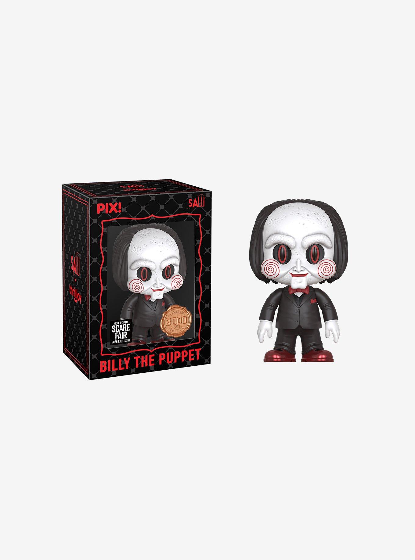 Thrilljoy Saw Pix! Billy The Puppet Collectible Figure 2026 Hot Topic Scare Fair Exclusive, , alternate - view 4