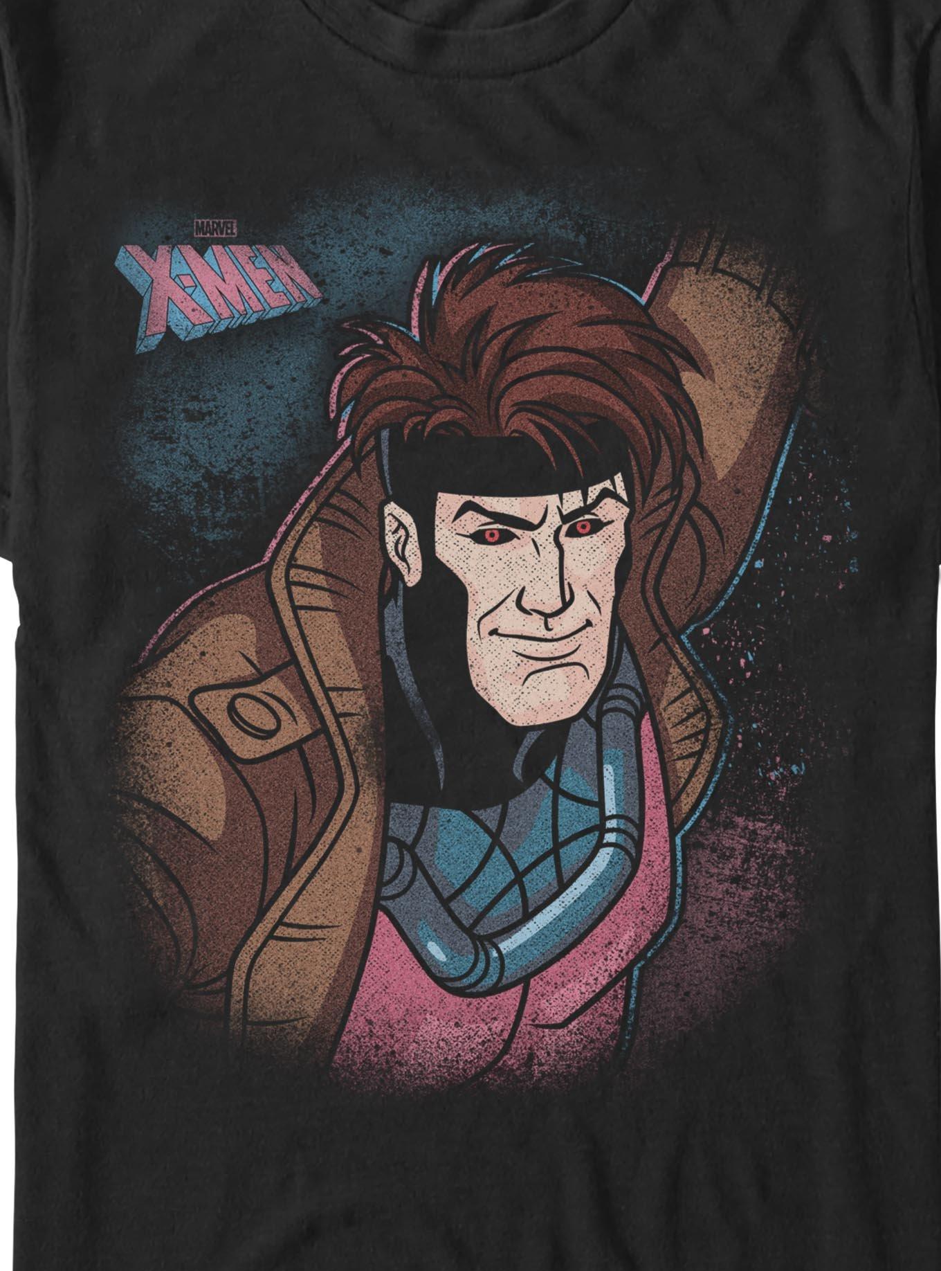 Marvel X-Men Classic Gambit T-Shirt Hot Topic Exclusive, BLACK, alternate - view 2