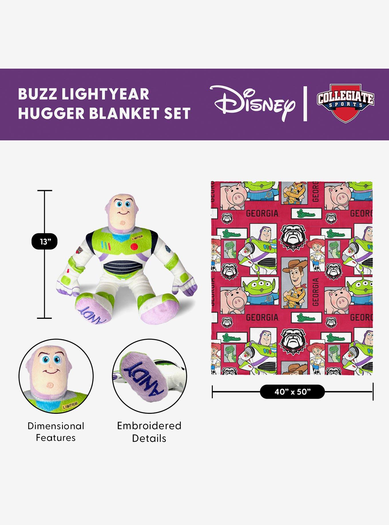 NCAA Georgia Bulldogs Disney Toy Story Buzz Lightyear Cameo Hugger Pillow & Silk Touch Throw Blanket Set, , alternate - view 5