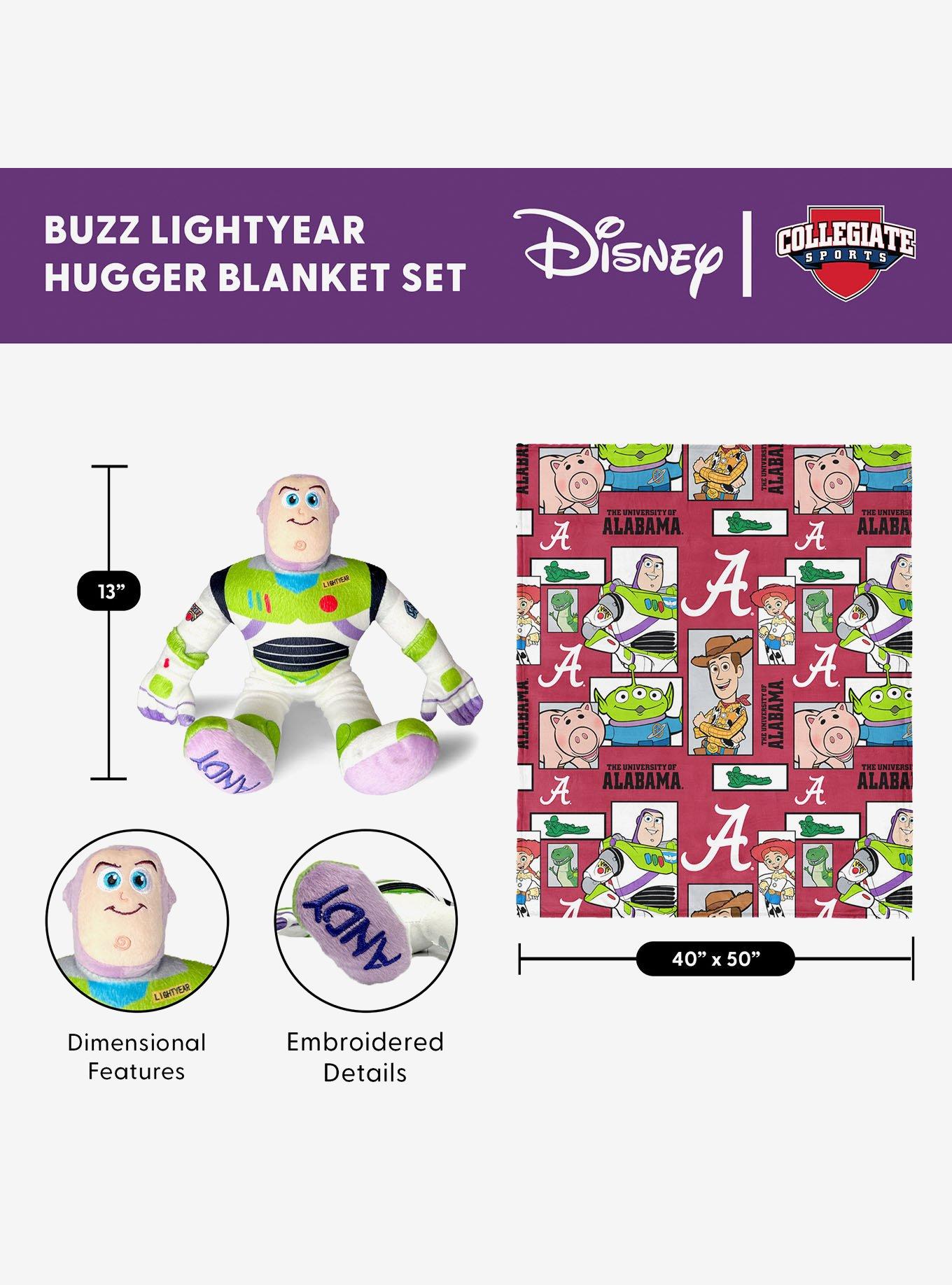 NCAA Alabama Crimson Tide Disney Toy Story Buzz Lightyear Cameo Hugger Pillow & Silk Touch Throw Blanket Set, , alternate - view 5