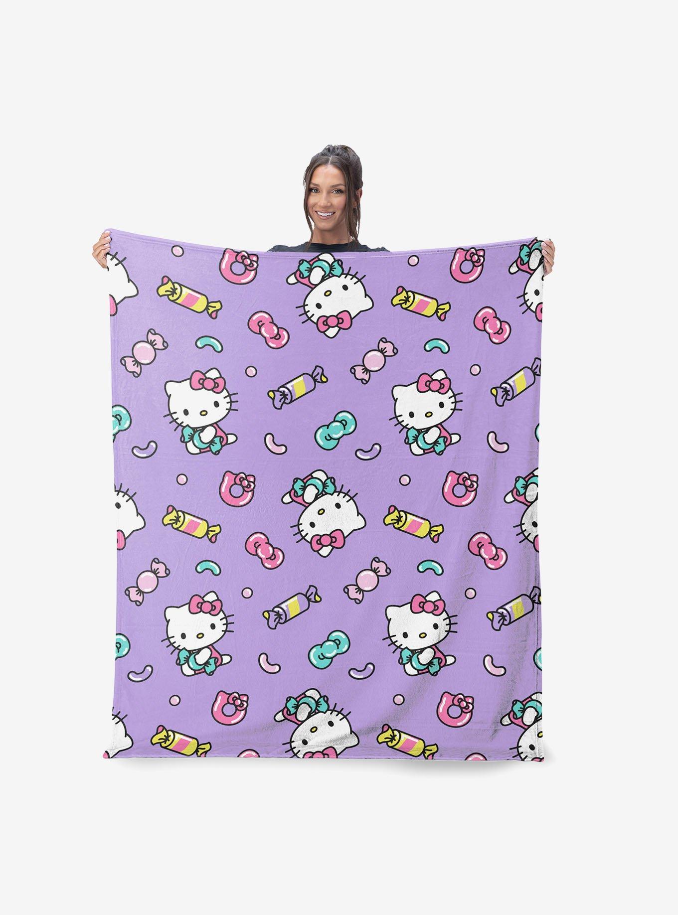 Hello Kitty Candy Kitty Silk Touch Throw Blanket, , hi-res