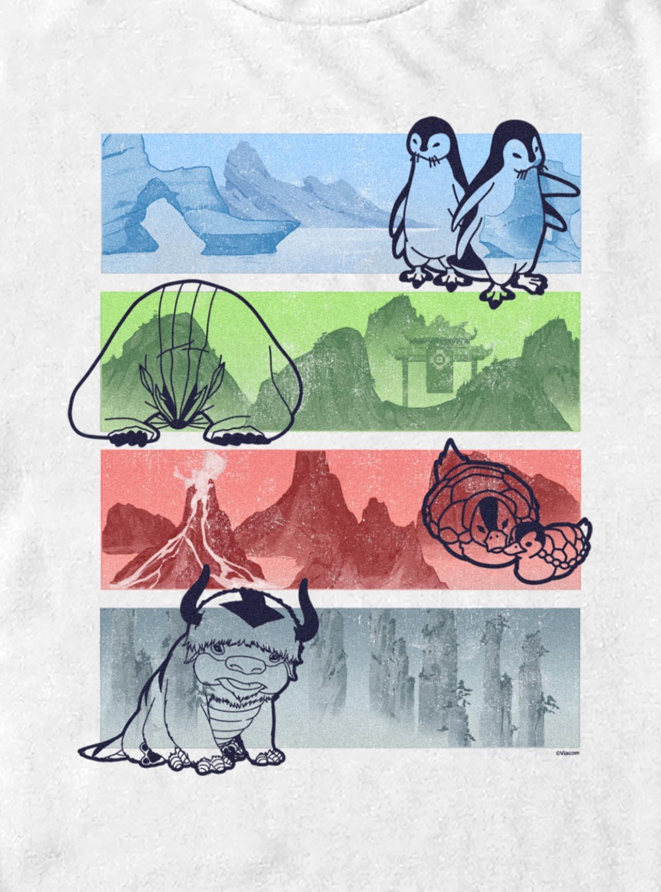 Avatar: The Last Airbender Avatar Animals Jumble T-Shirt