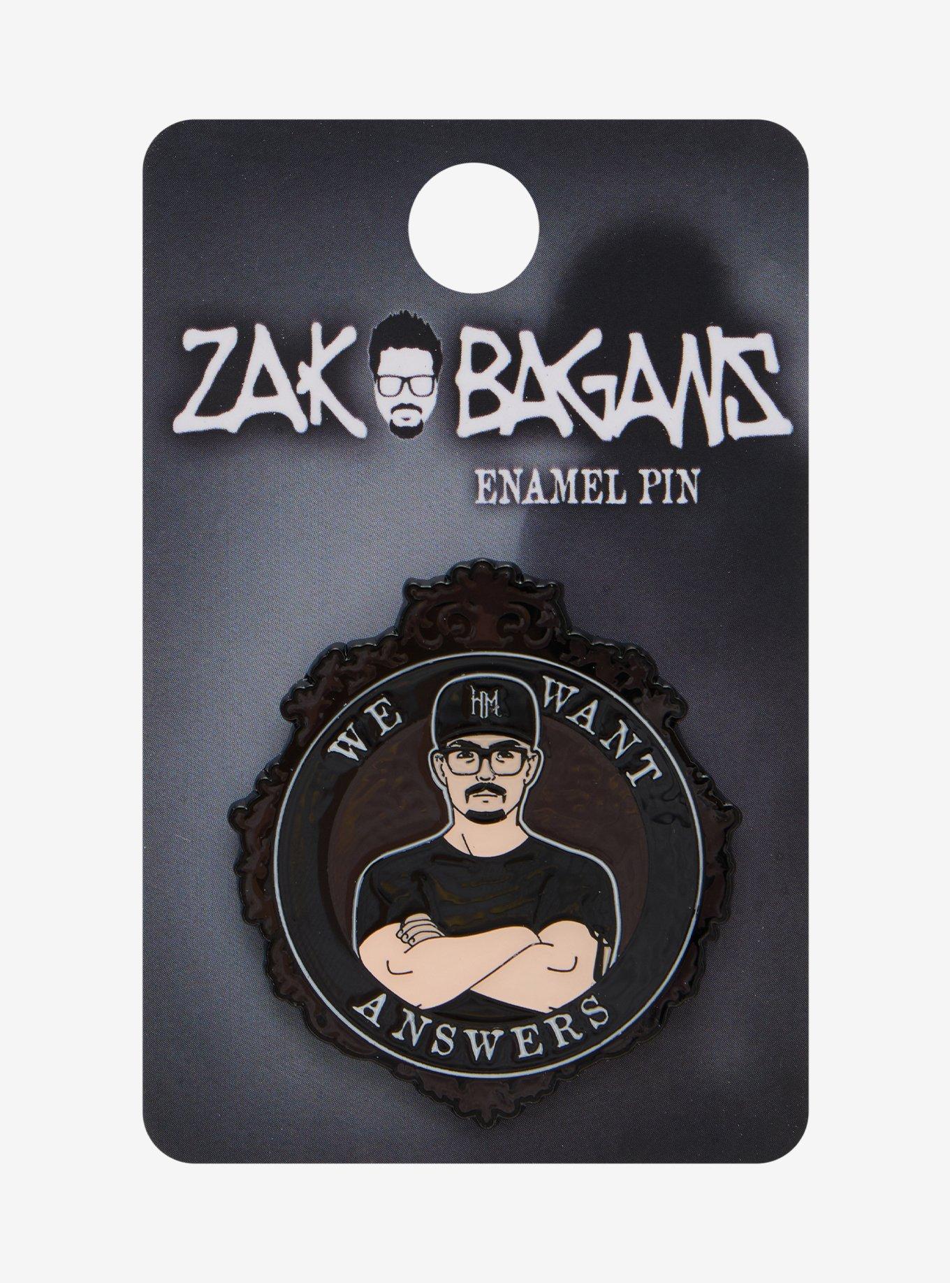 Zak Bagans Want Answers Enamel Pin, , alternate - view 2