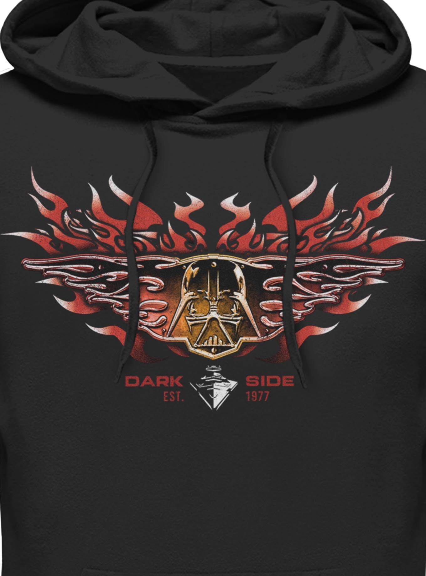 Star Wars Darth Vader Flames Hoodie Hot Topic Exclusive, BLACK, alternate - view 3