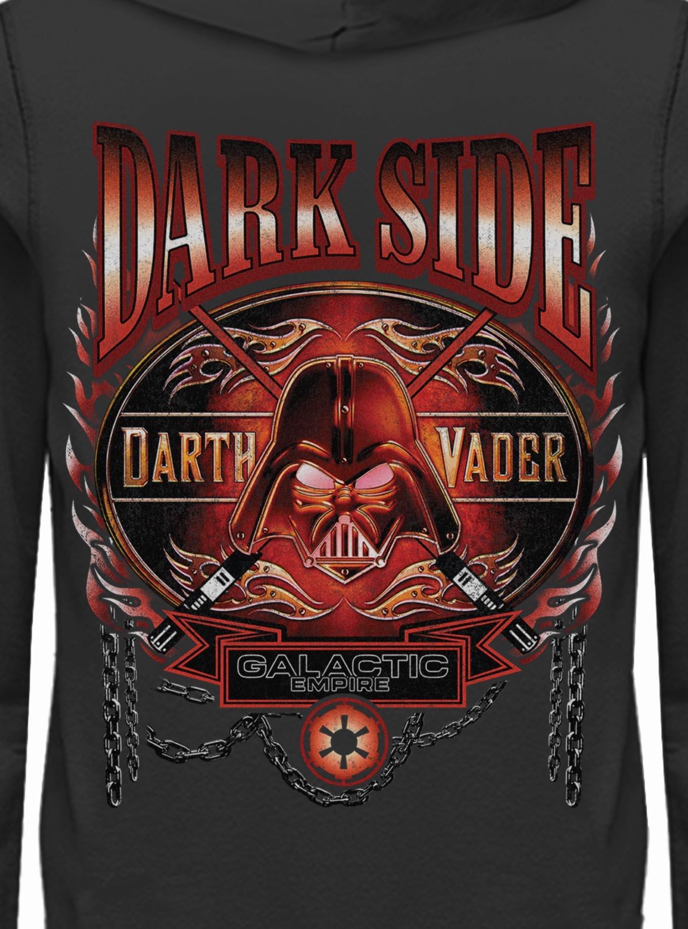 Star Wars Darth Vader Flames Hoodie Hot Topic Exclusive, BLACK, alternate - view 4