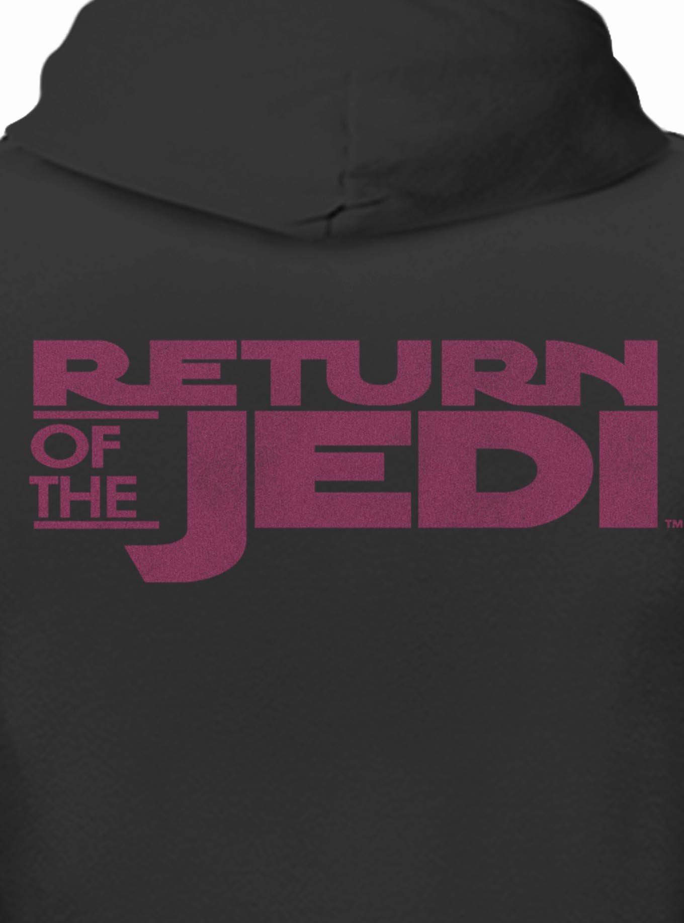 Star Wars Yoda Saber Battle Return of The Jedi Hoodie Hot Topic Exclusive, BLACK, alternate - view 4