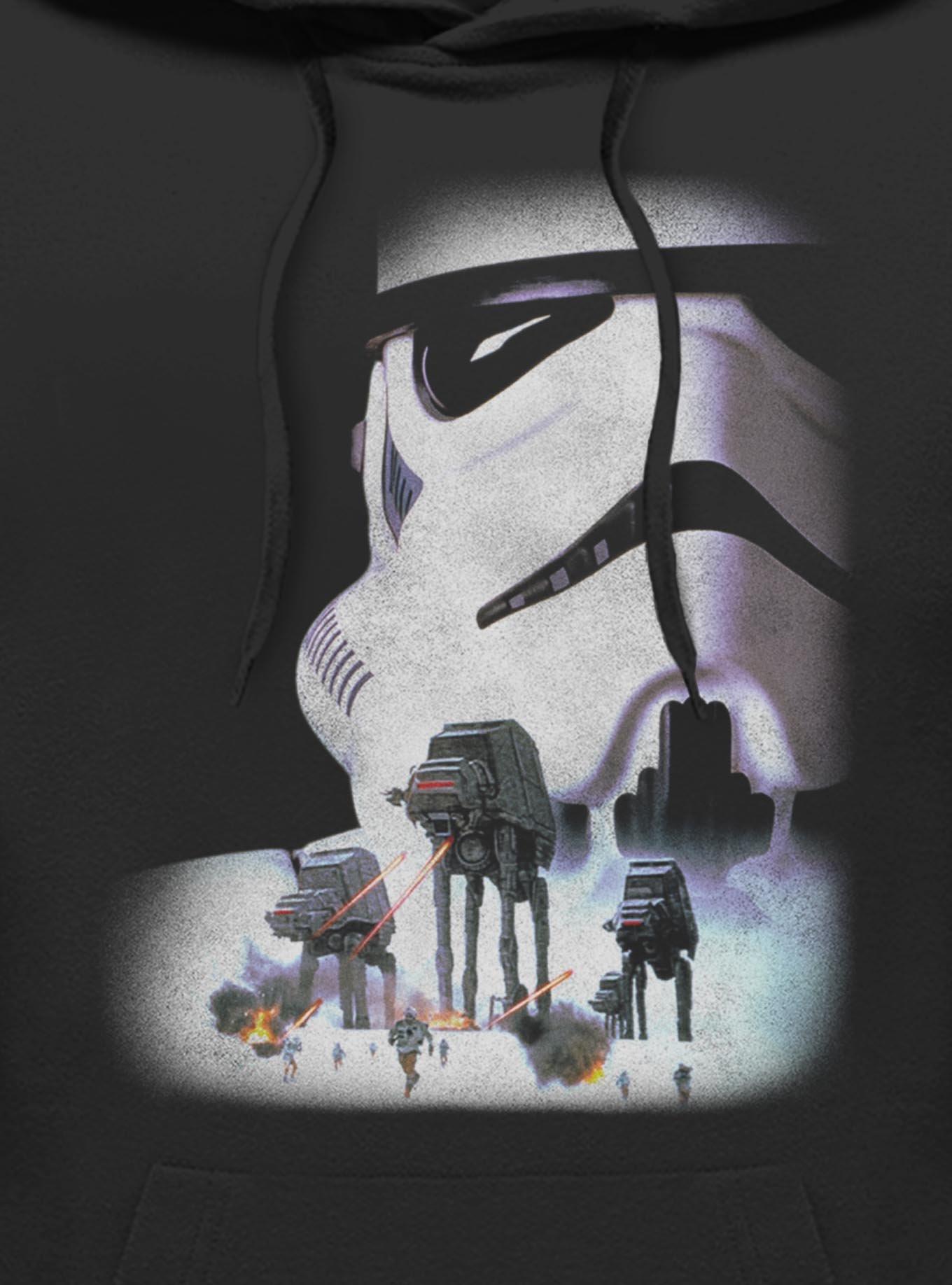 Star Wars The Empire Strikes Back Stormtrooper Helmet Hoodie Hot Topic Exclusive, BLACK, alternate - view 3