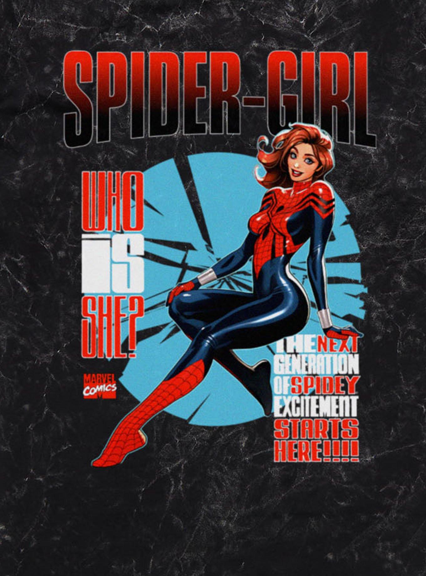 Marvel Spider-Man Who Is Spider-Girl Next Generation Mineral Wash T-Shirt, , hi-res