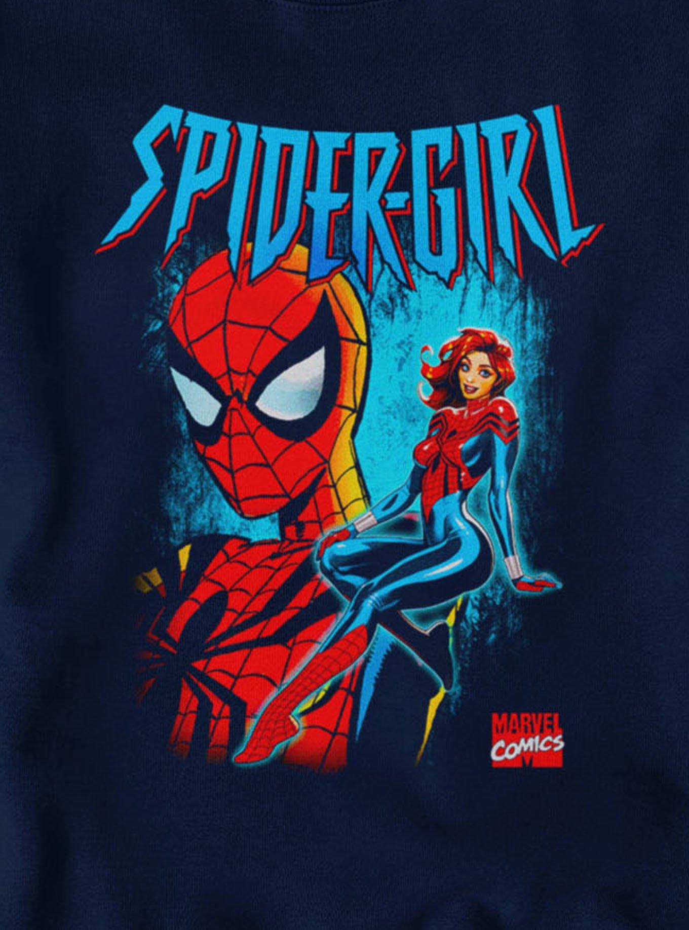 Marvel Spider-Man Spider-Girl Seated And Masked Sweatshirt, , hi-res