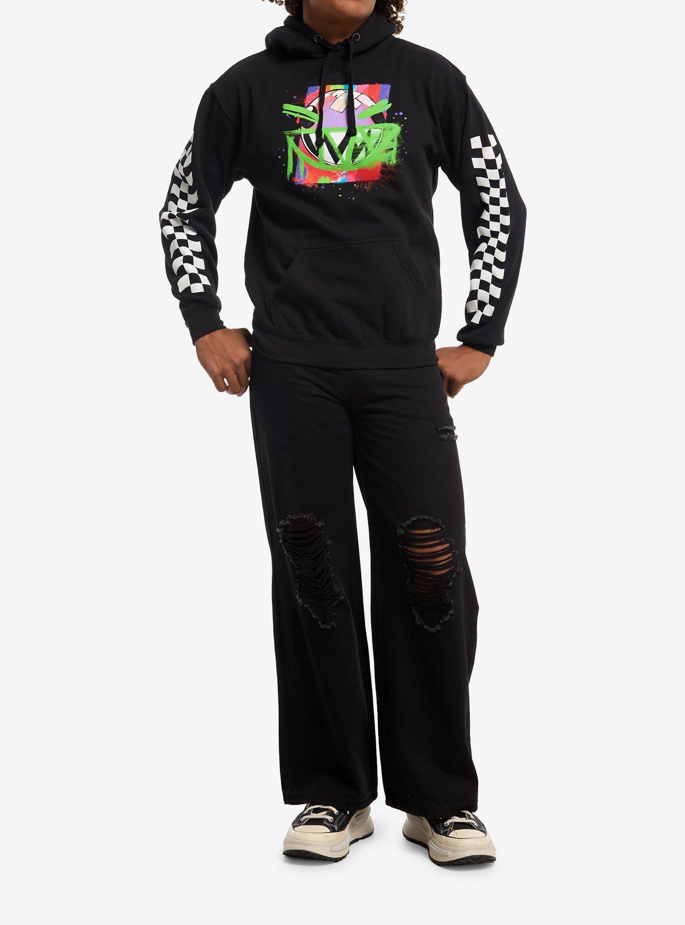 The Amazing Digital Circus Bubble & Caine Hoodie, BLACK, alternate - view 3