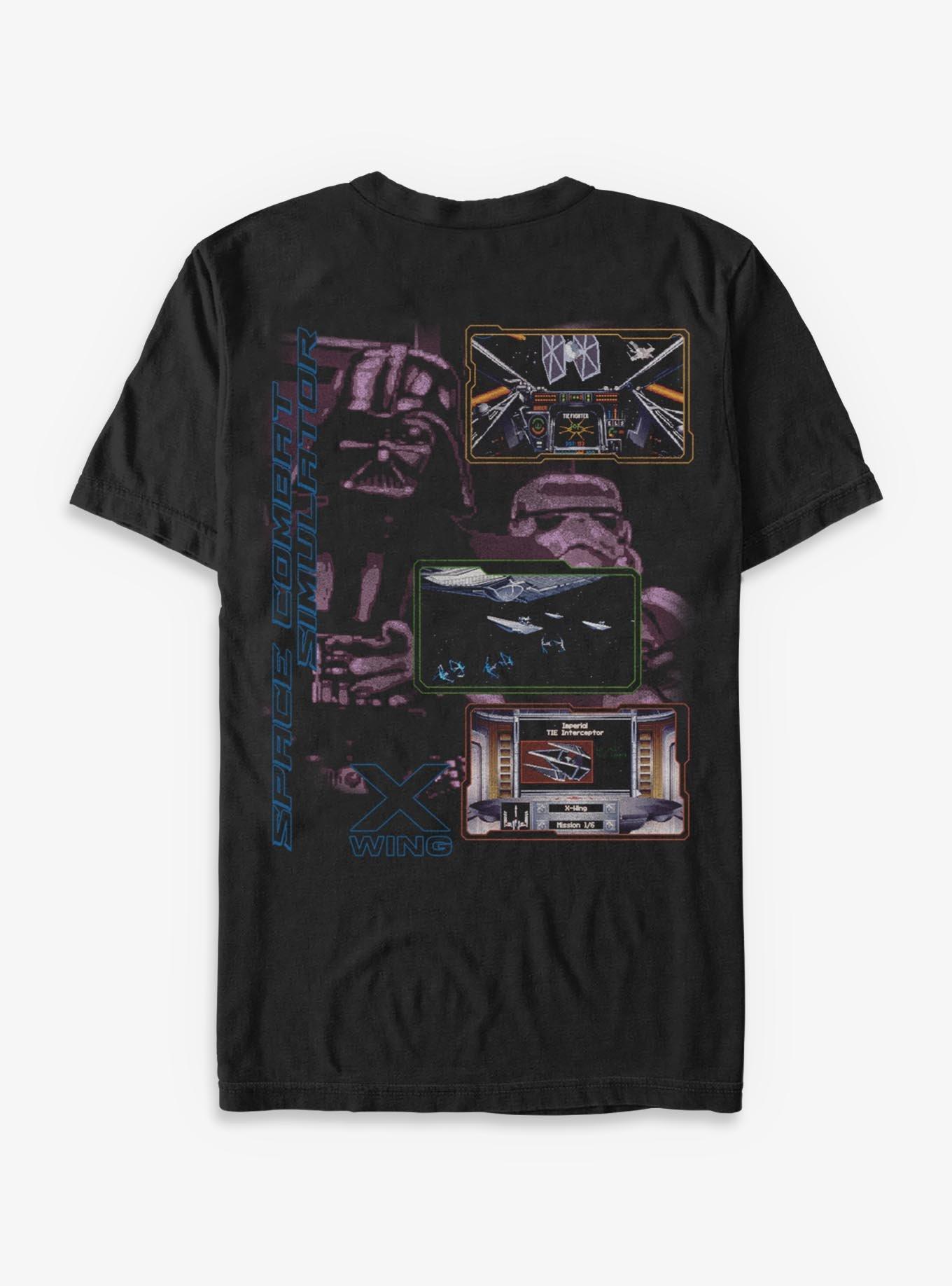 Star Wars Space Combat Simulator X Wing T-Shirt Hot Topic Exclusive, BLACK, alternate - view 2